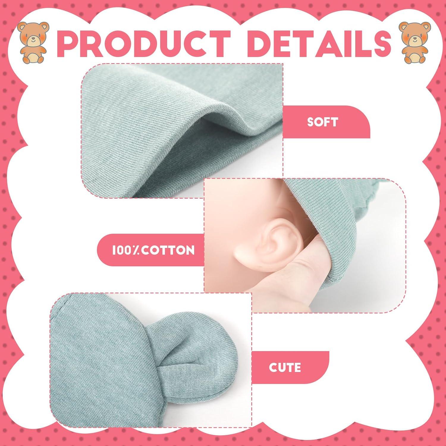 Gorros para Bebé Recién Nacido Toulite 10 Pcs Algodón 0-6 Meses