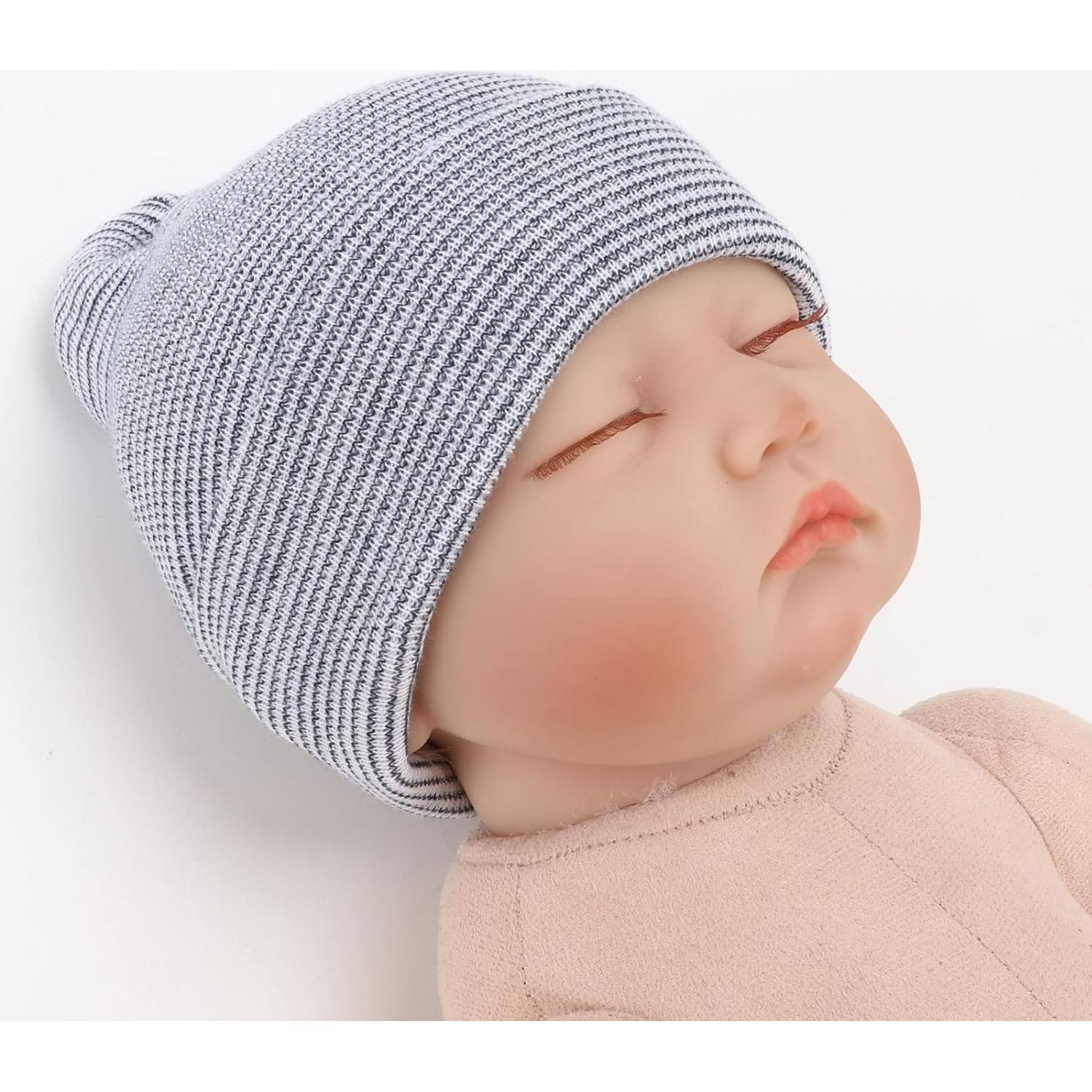 Gorros de Hospital para Recién Nacidos DRESHOW 4 Piezas Algodón