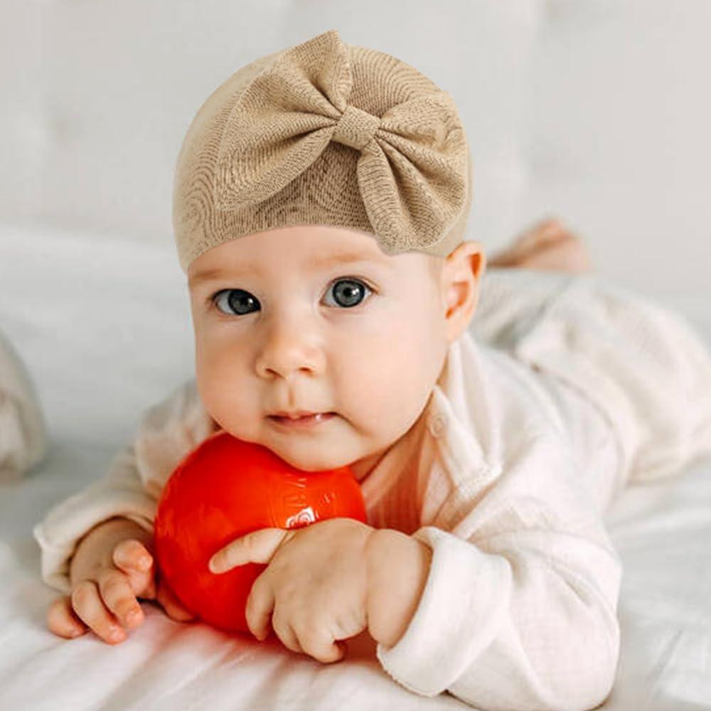 Conjunto de Sombreros Turbante y Manoplas para Bebés Cinaci