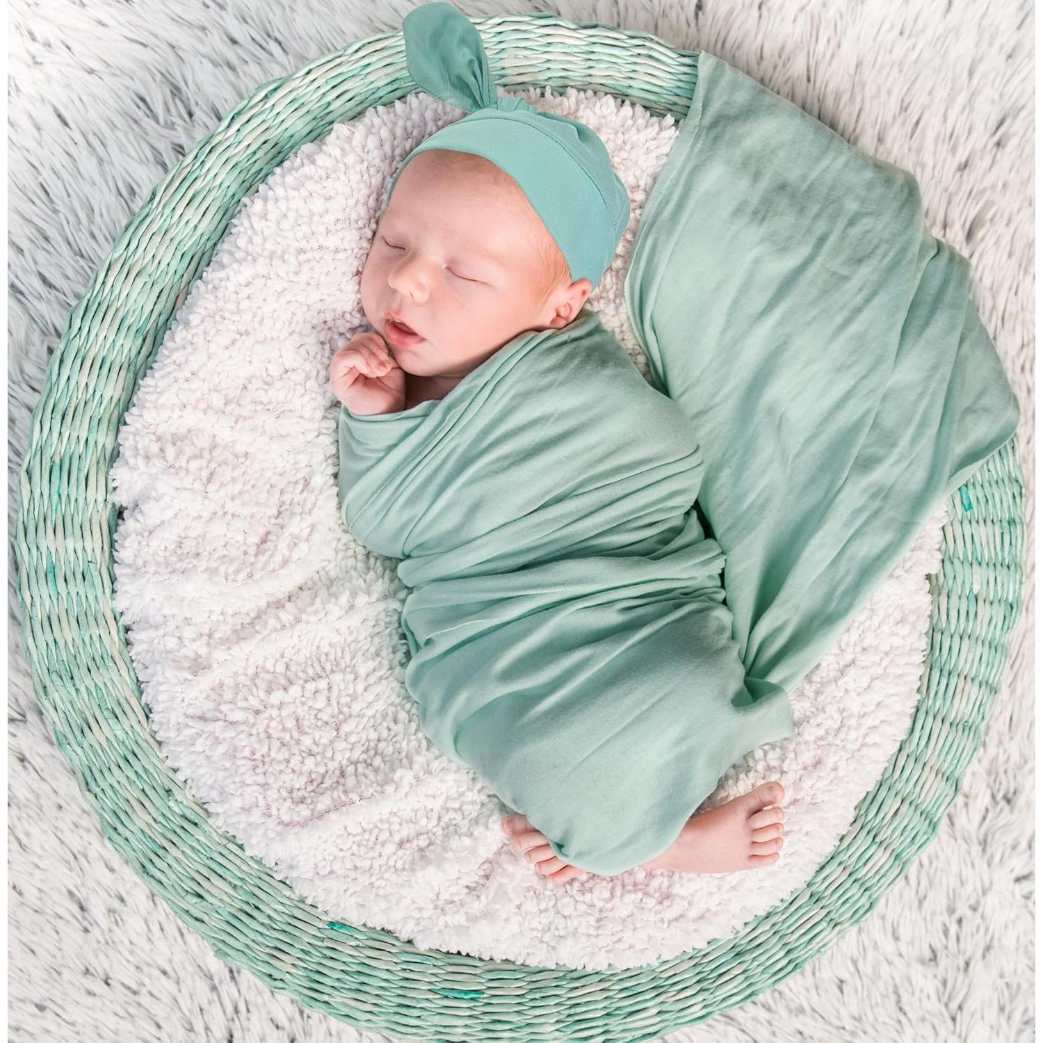 Manta de Recepción para Bebés Jastore 89x89 cm Verde Pavo Real