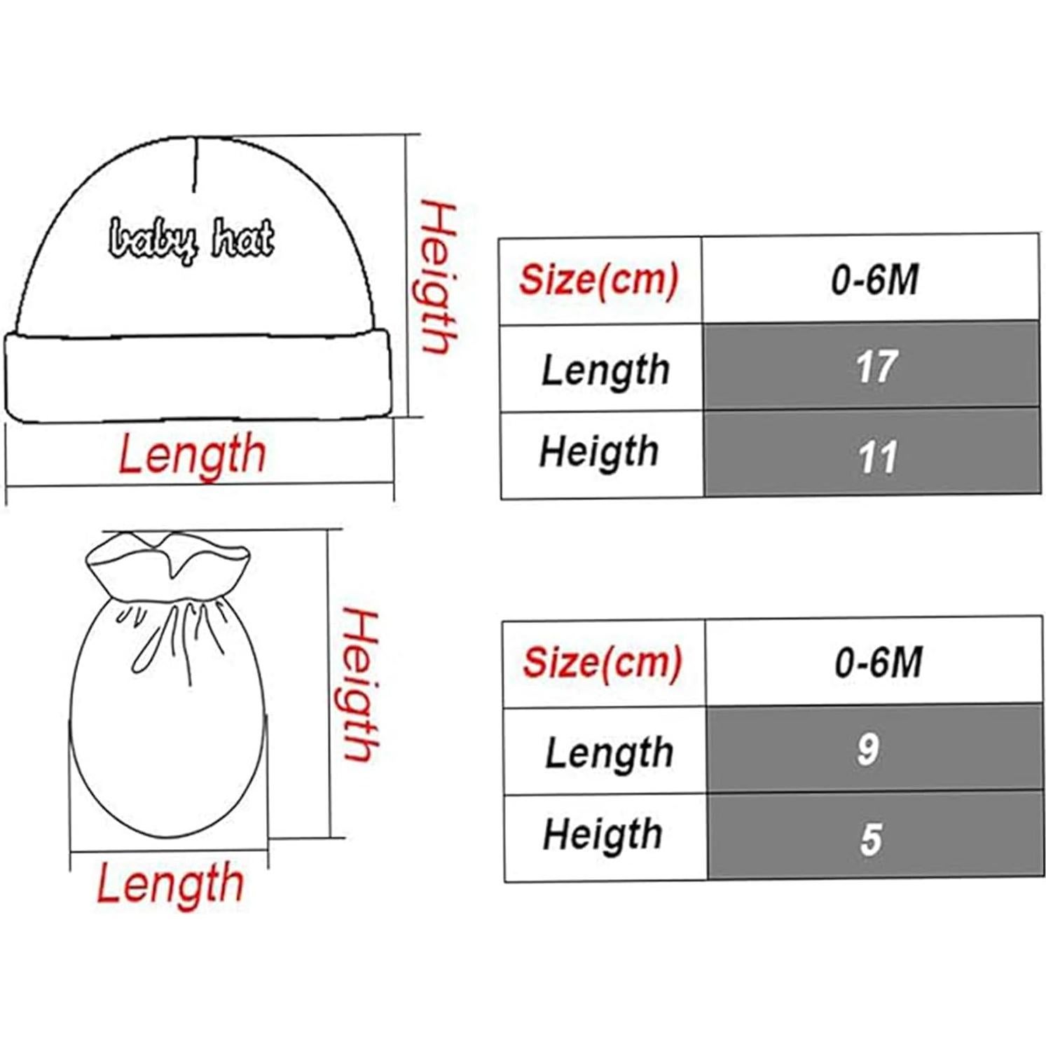 Conjunto Gorro y Manoplas Bebé Unisex 0-6 Meses Marrón