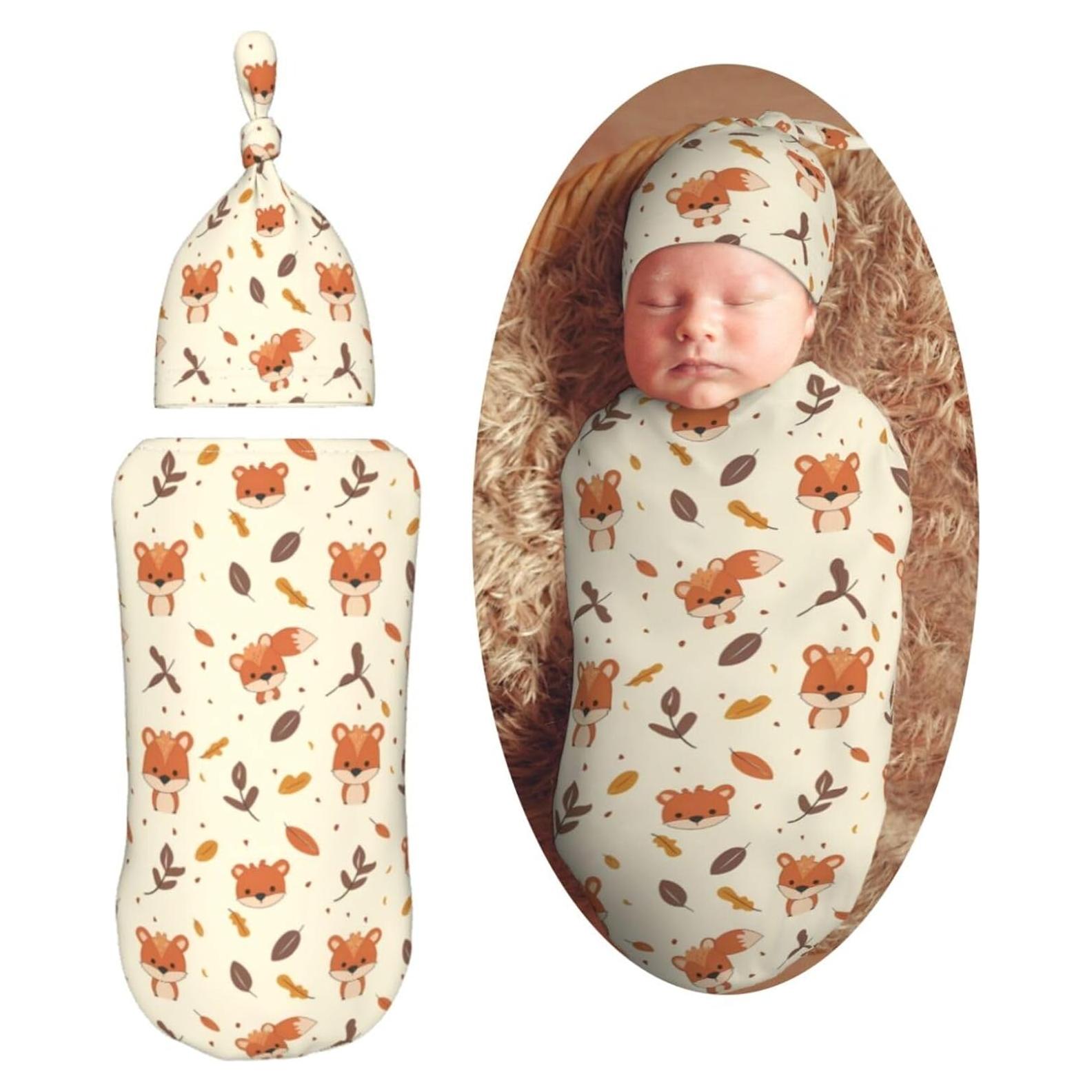 Manta de Envoltura para Recién Nacidos KiuLoam Zorro Caricatura