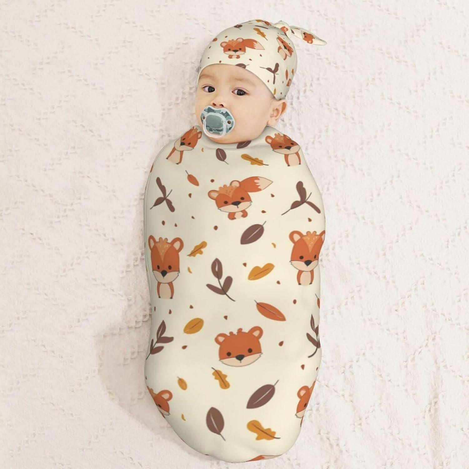 Manta de Envoltura para Recién Nacidos KiuLoam Zorro Caricatura