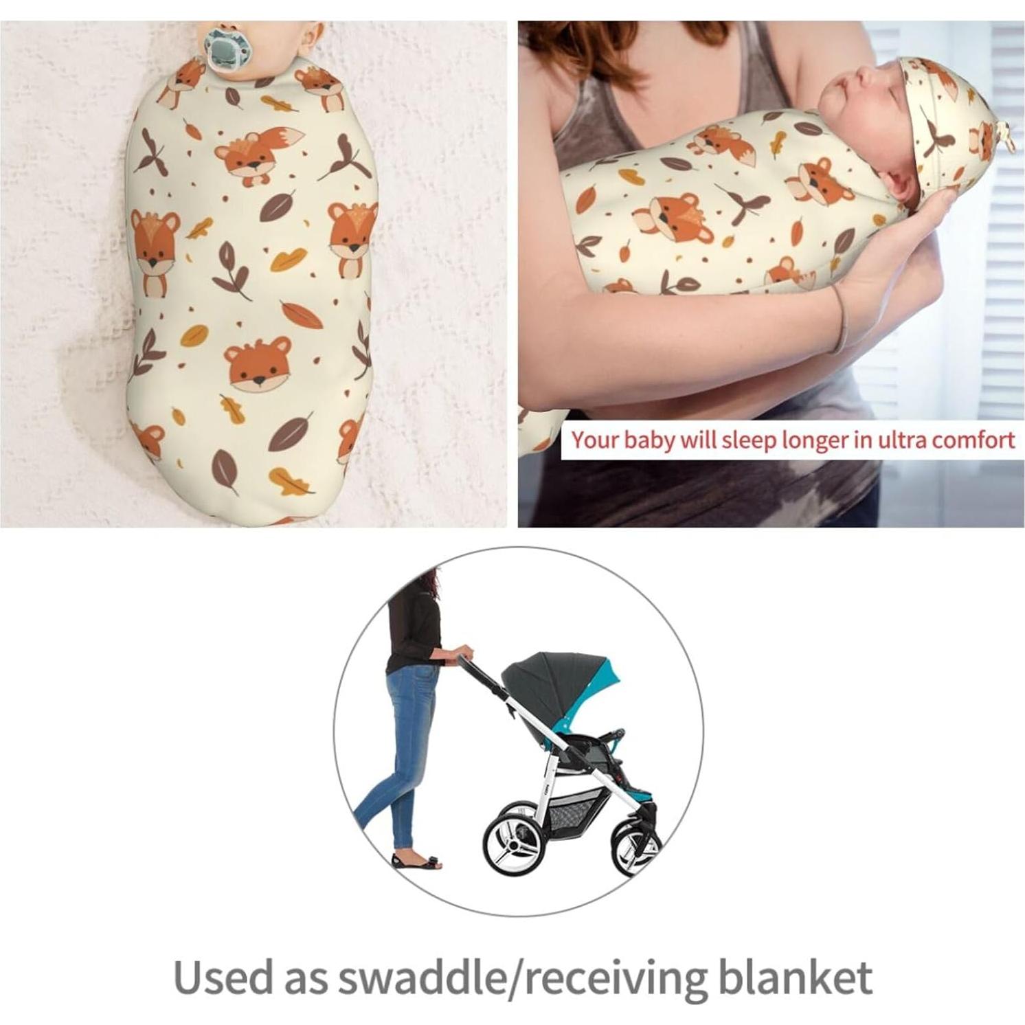 Manta de Envoltura para Recién Nacidos KiuLoam Zorro Caricatura