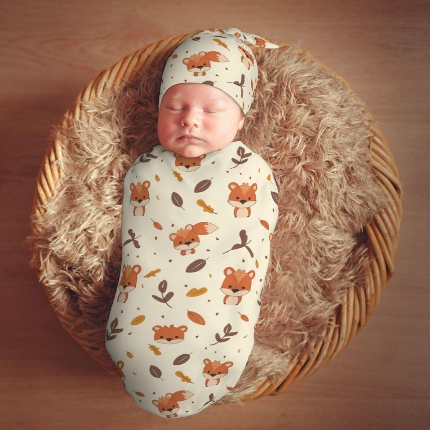 Manta de Envoltura para Recién Nacidos KiuLoam Zorro Caricatura