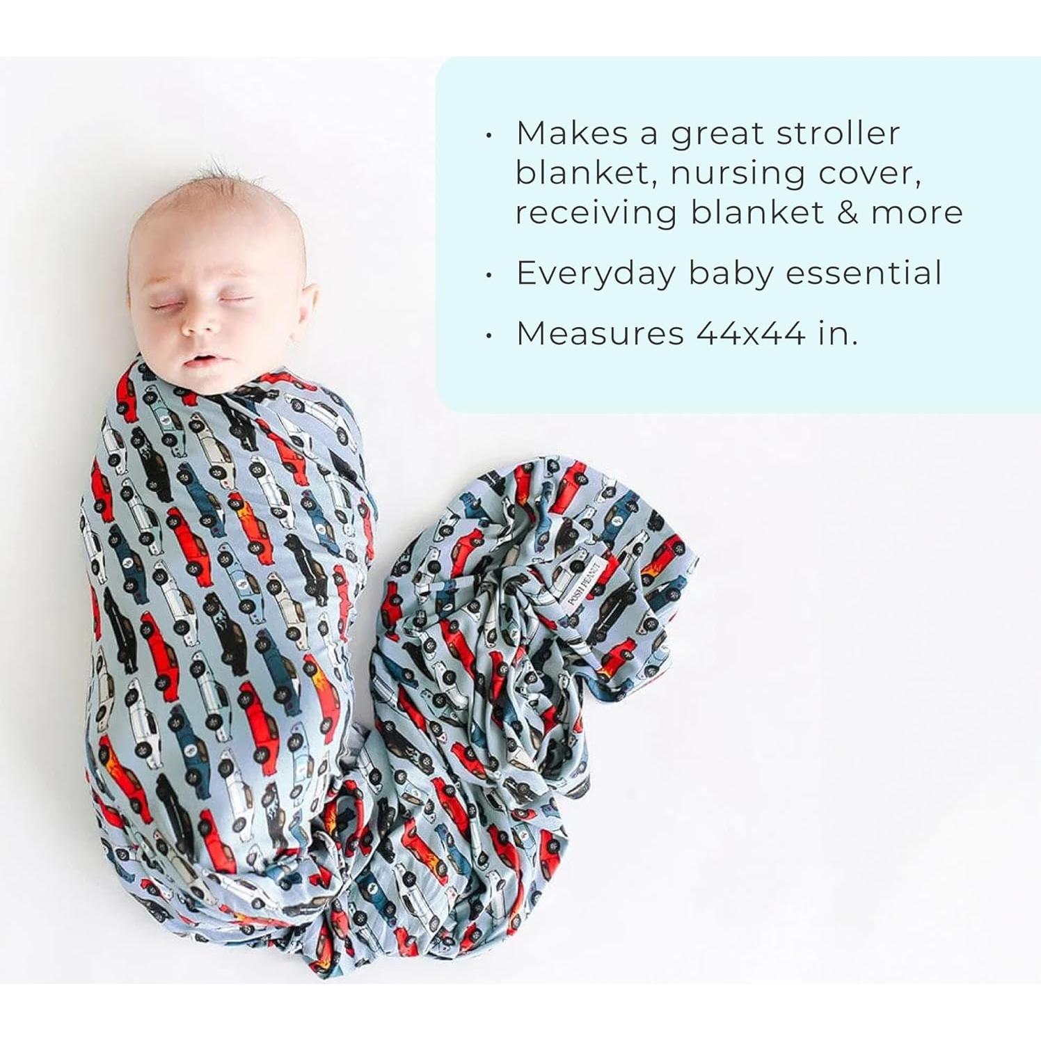 Manta de Envoltura para Bebé Posh Peanut Enzo - 111.76 cm