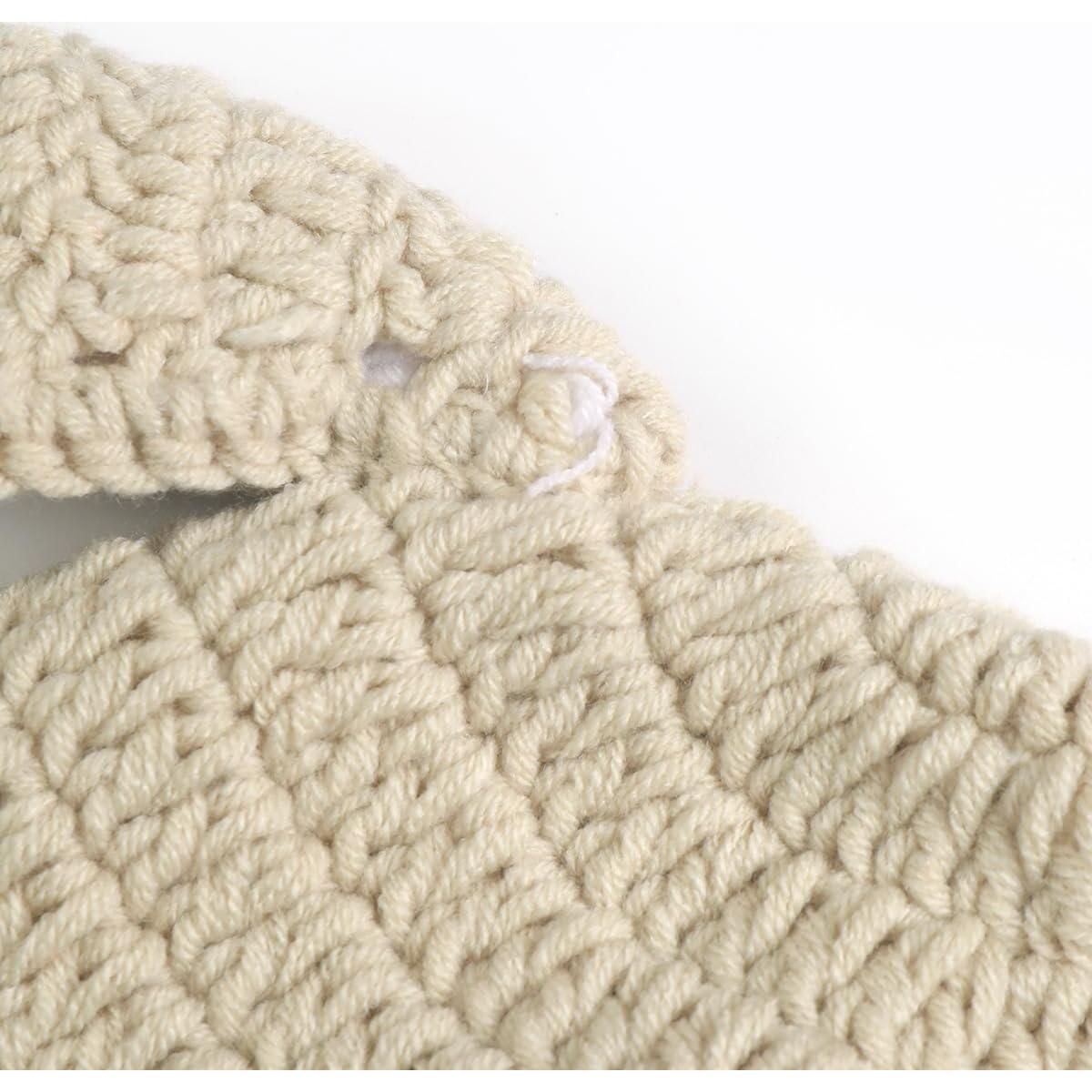 Conjunto de Disfraz de Conejito de Ganchillo BxuanW para Bebés