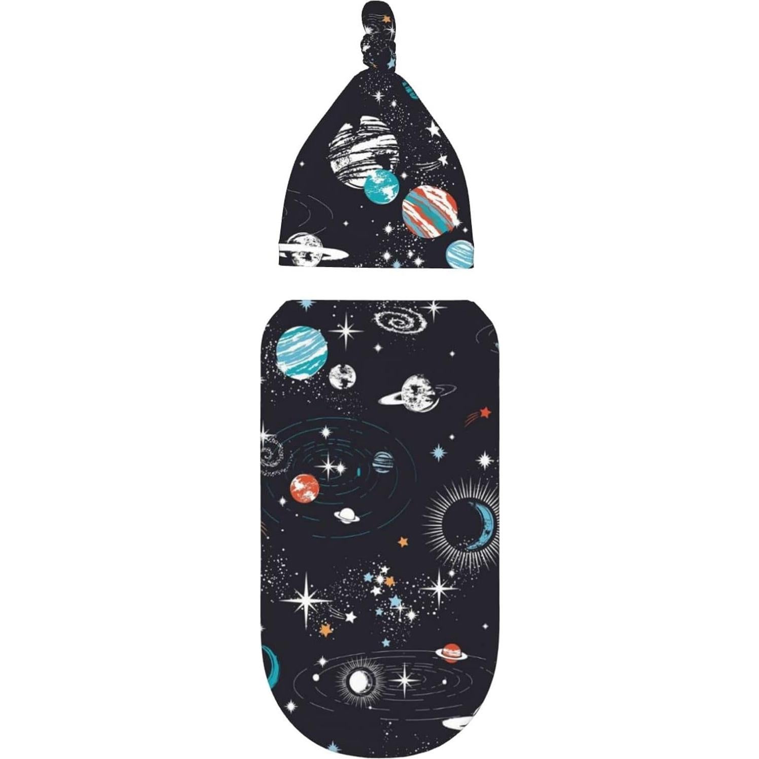 Conjunto Manta y Gorro Osvbs Galaxy para Bebé 29x53 cm