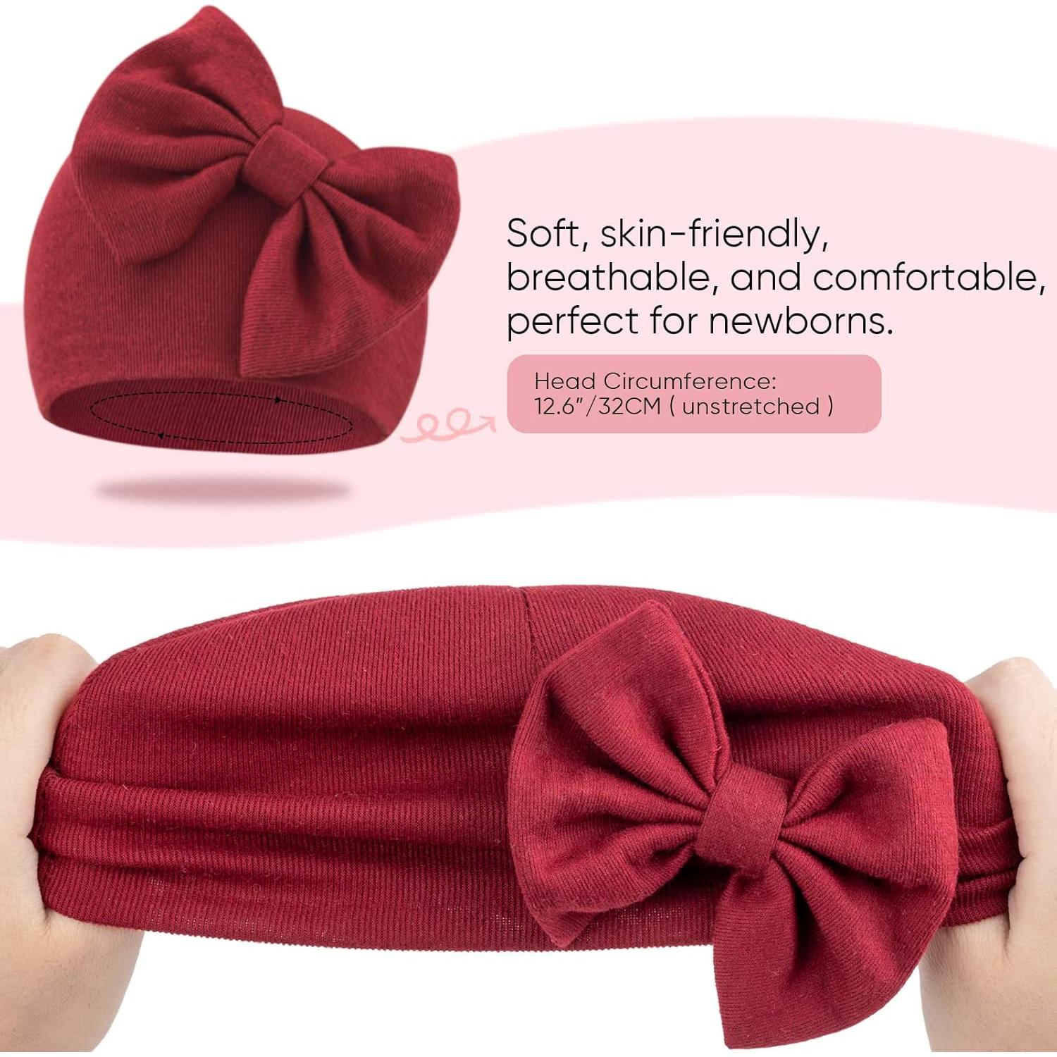 Conjunto de Gorro y Manoplas AQOKKA para Bebés 0-6 Meses