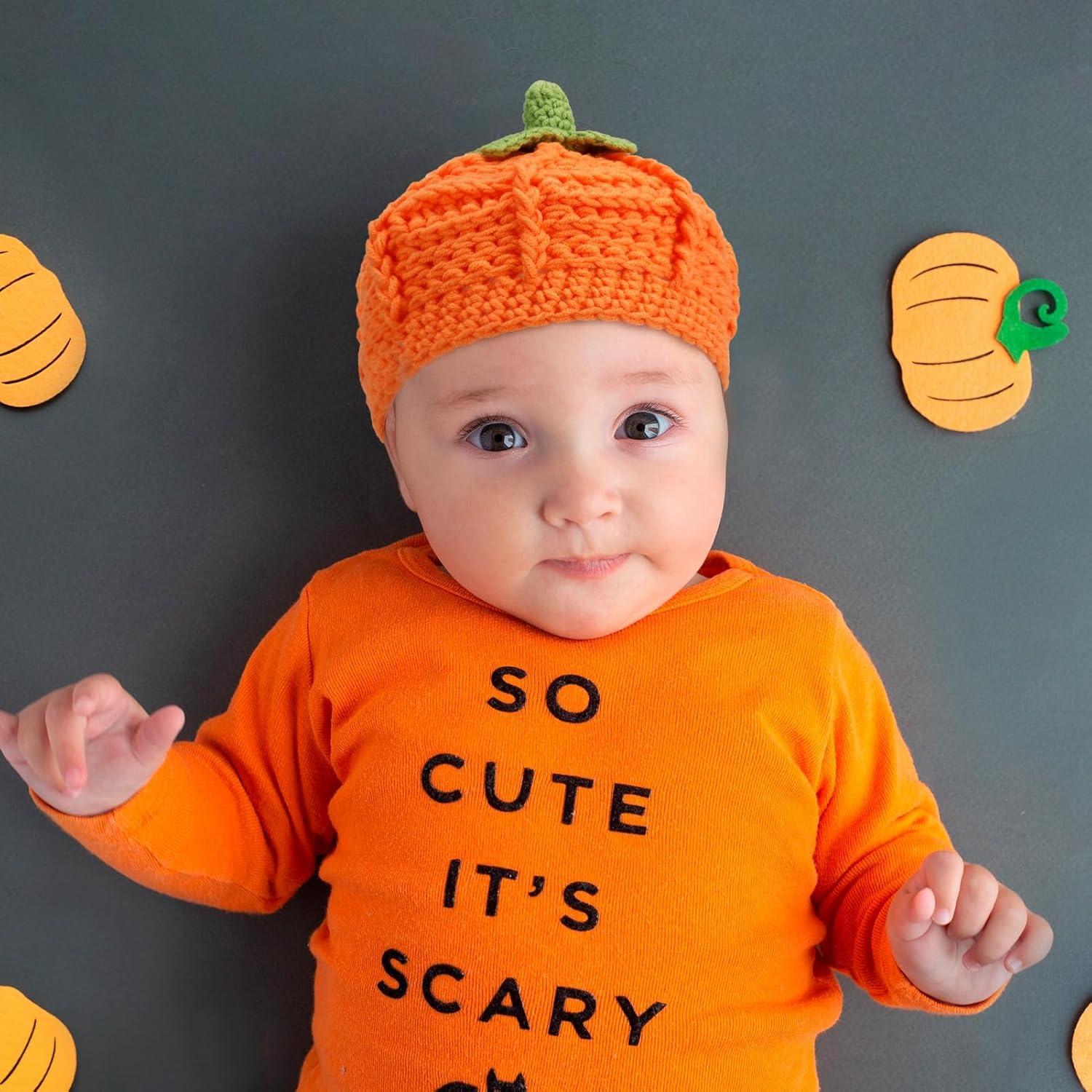 Conjunto Sombrero y Botines Calabaza XINRUI Bebés 0-12 Meses