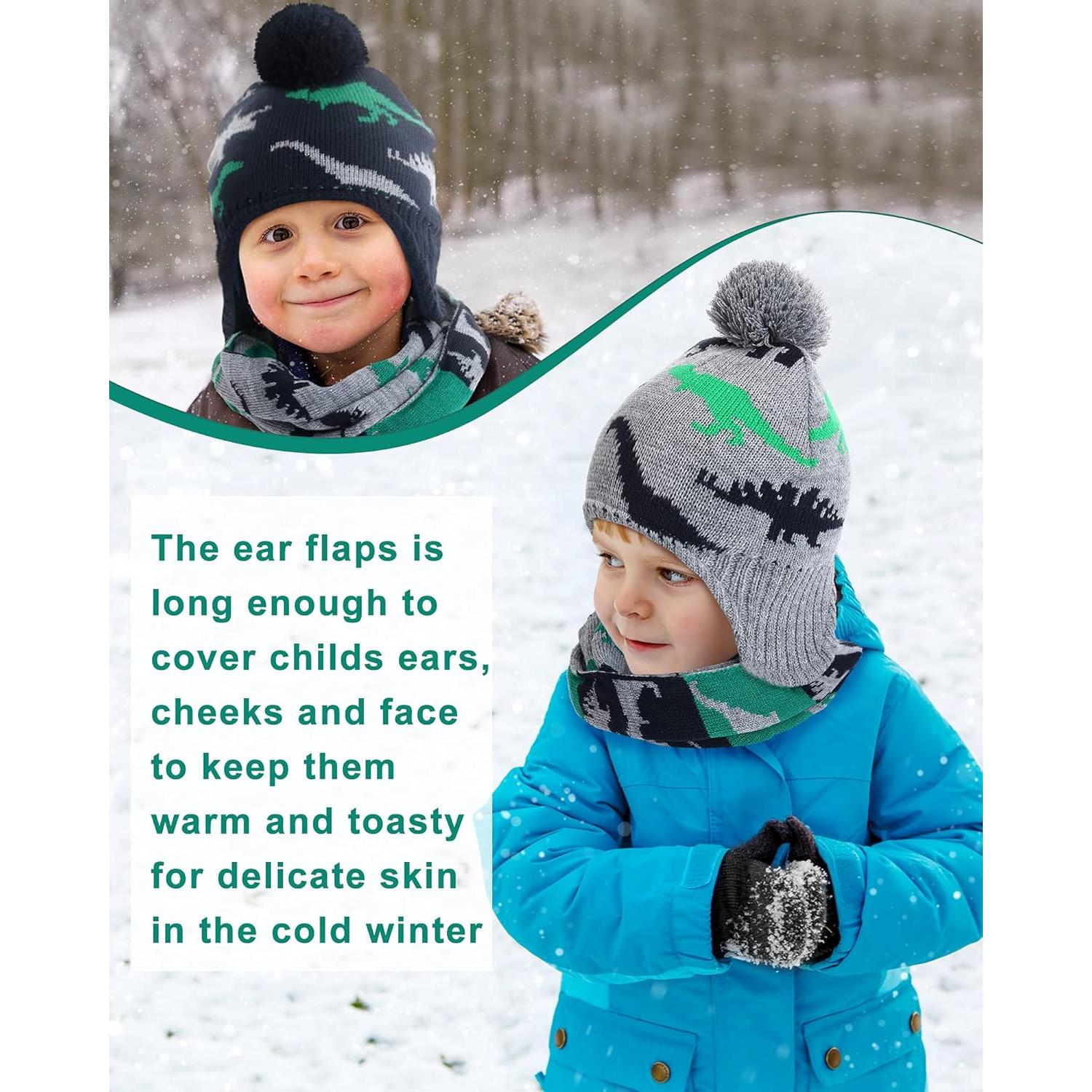 Conjunto de gorro, bufanda y guantes SATINIOR para niños