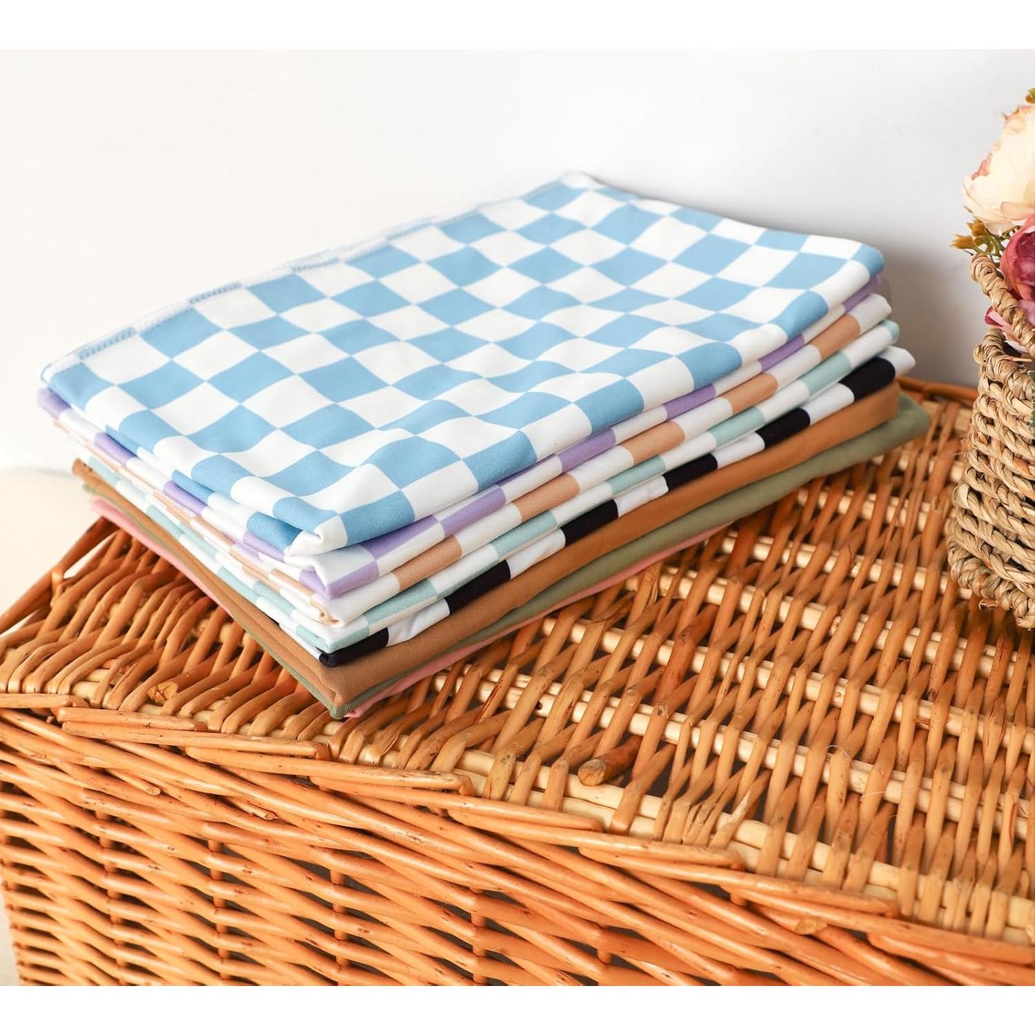 TANOFAR Manta de Arrullo para Recién Nacidos 76x76 cm Azul