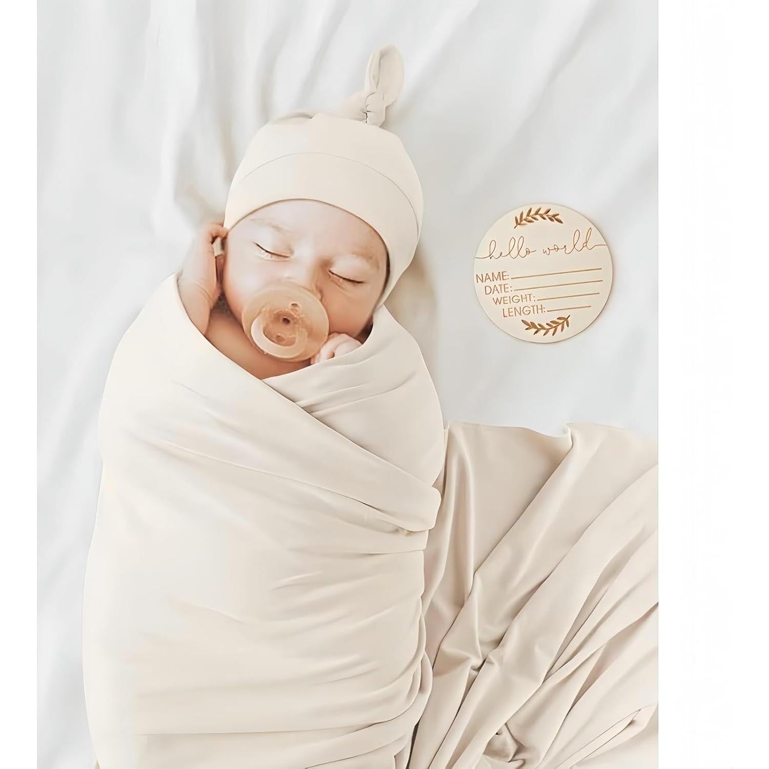 Manta de Recepción y Gorro SEVDO para Bebés 0-6 meses