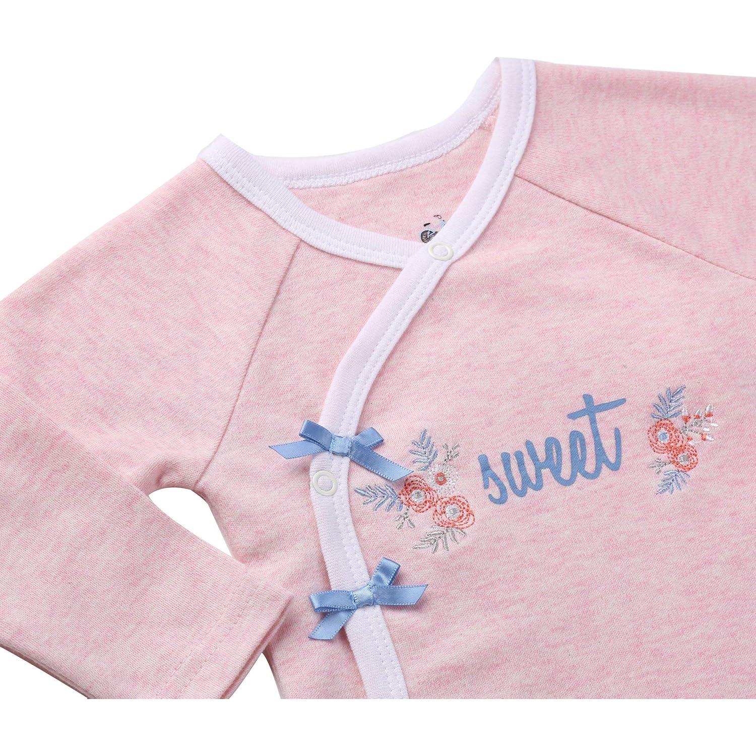 Conjunto Kimono Bebé Niña 6-9 Meses Rosa Algodón Suave