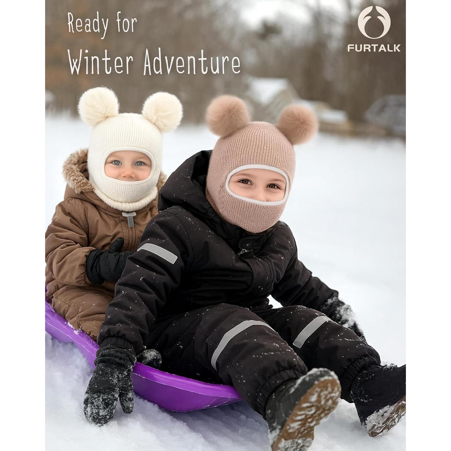 Conjunto Gorra y Bufanda Invierno FURTALK Niños 2-5T