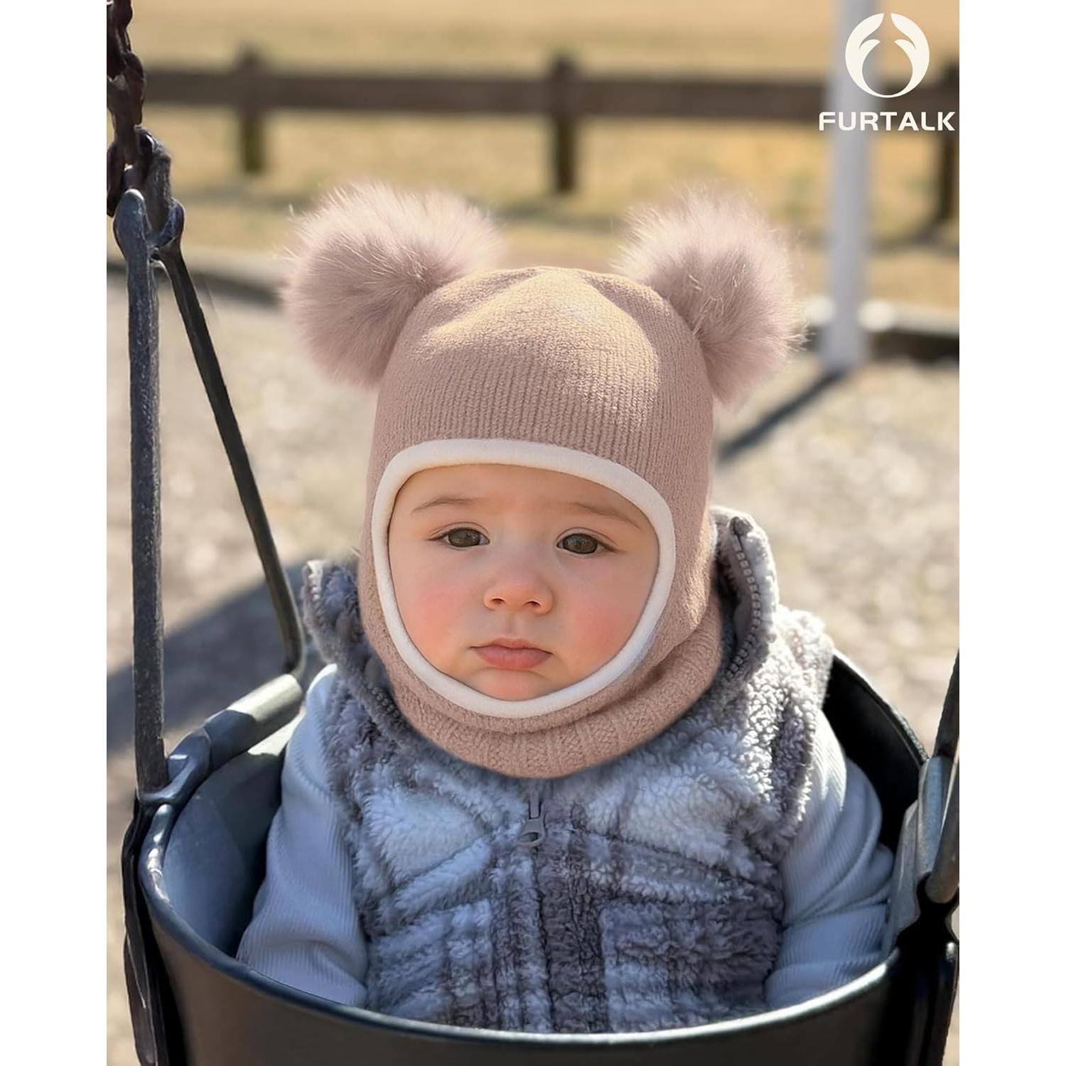 Conjunto Gorra y Bufanda Invierno FURTALK Niños 2-5T