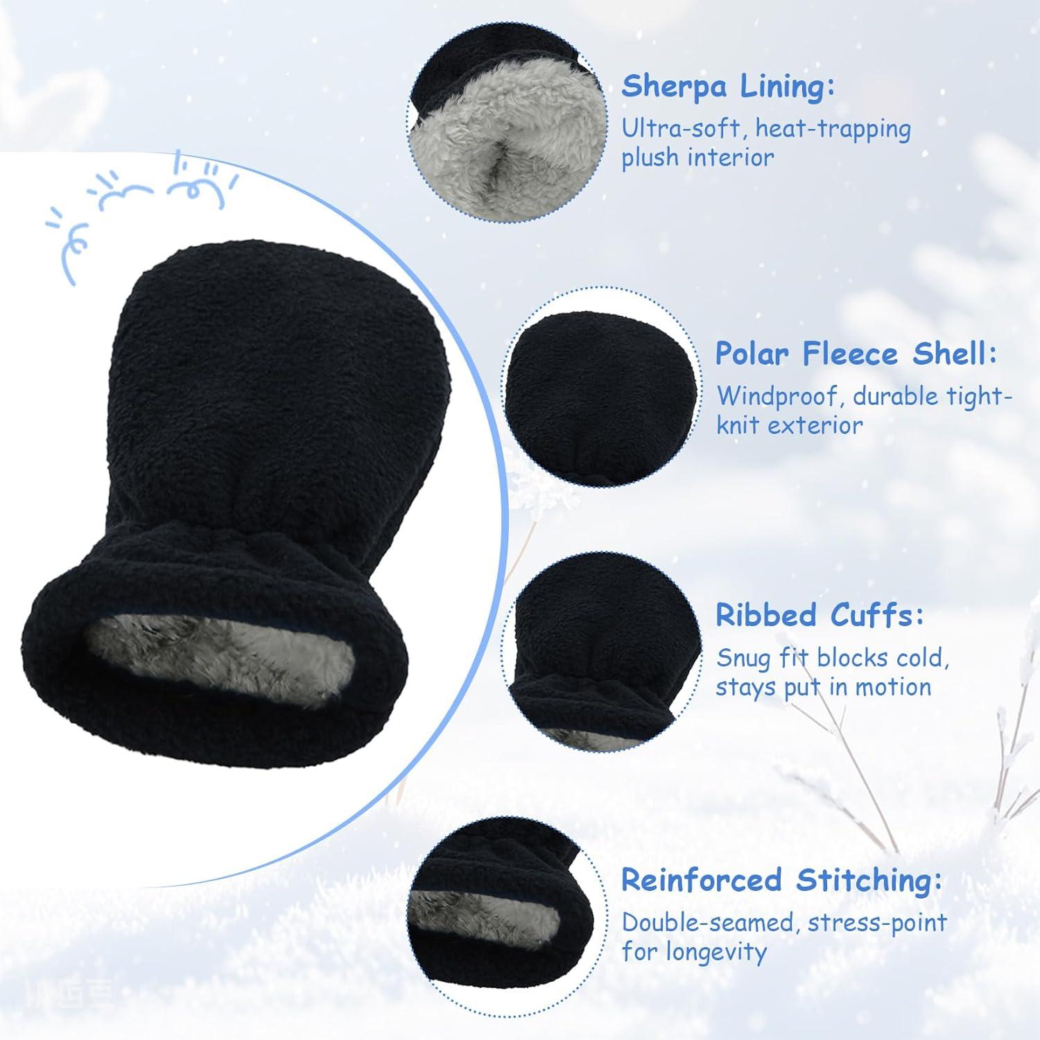 Gorro de Forro Polar Century Star para Bebés 3-12 Meses Negro