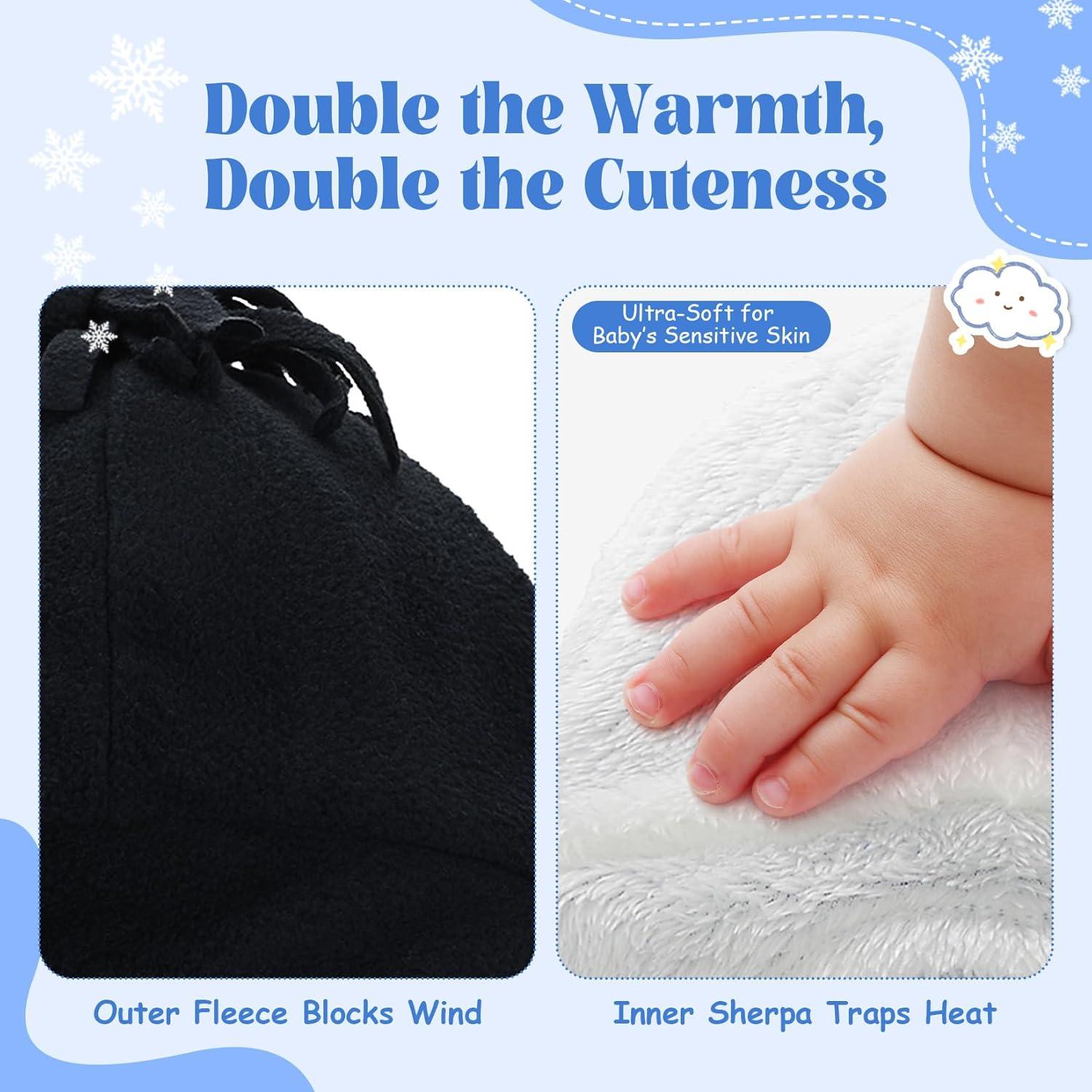 Gorro de Forro Polar Century Star para Bebés 3-12 Meses Negro