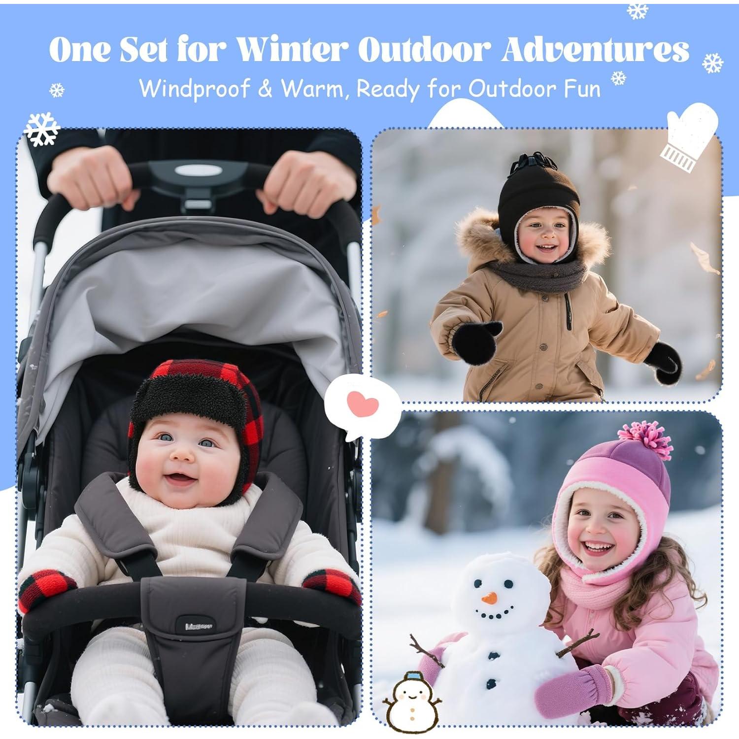 Gorro de Forro Polar Century Star para Bebés 3-12 Meses Negro