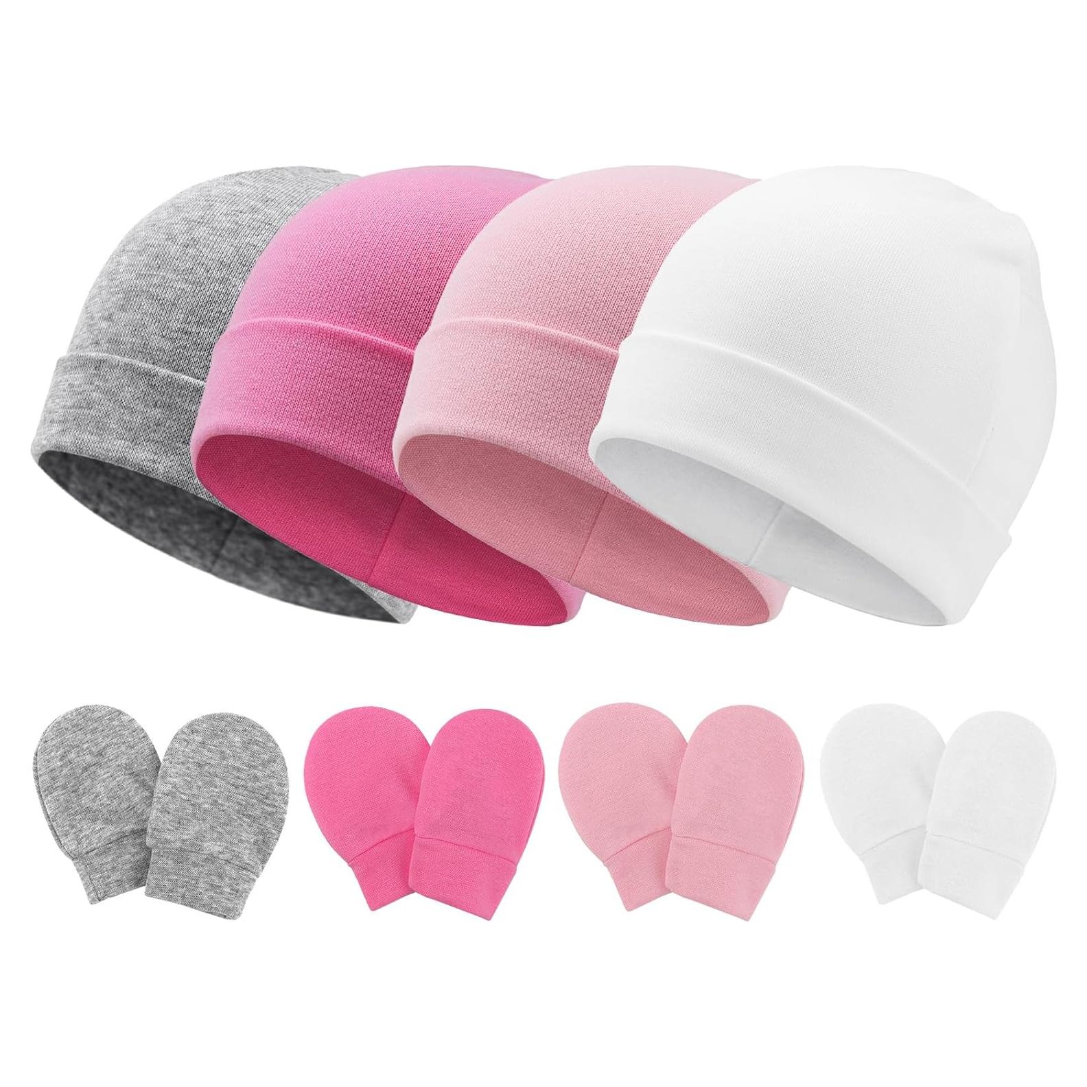 Conjunto Gorro y Manoplas Bebé AQOKKA 0-6 Meses Algodón