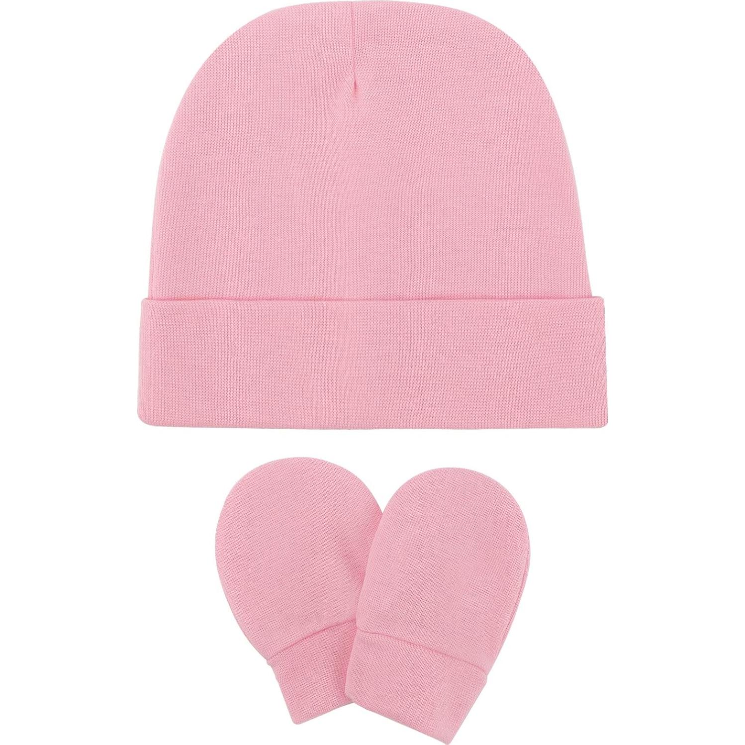 Conjunto Gorro y Manoplas Bebé AQOKKA 0-6 Meses Algodón