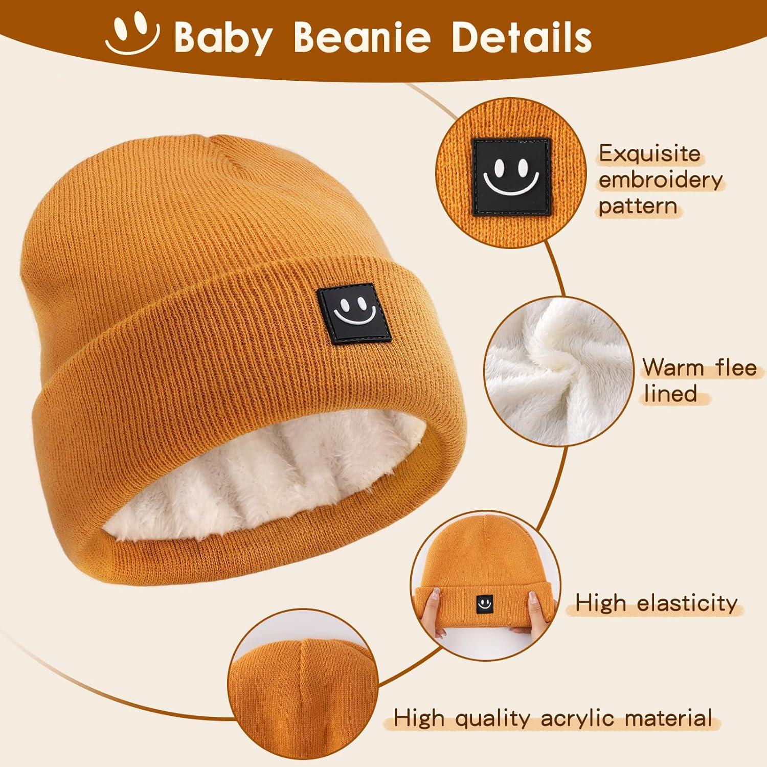 Conjunto de gorro, mitones y bufanda para bebés - Térmico