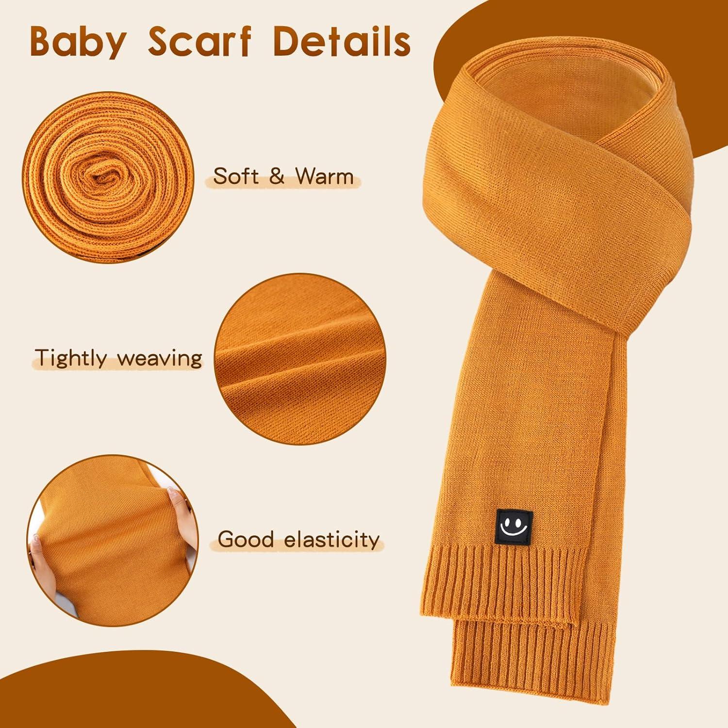 Conjunto de gorro, mitones y bufanda para bebés - Térmico