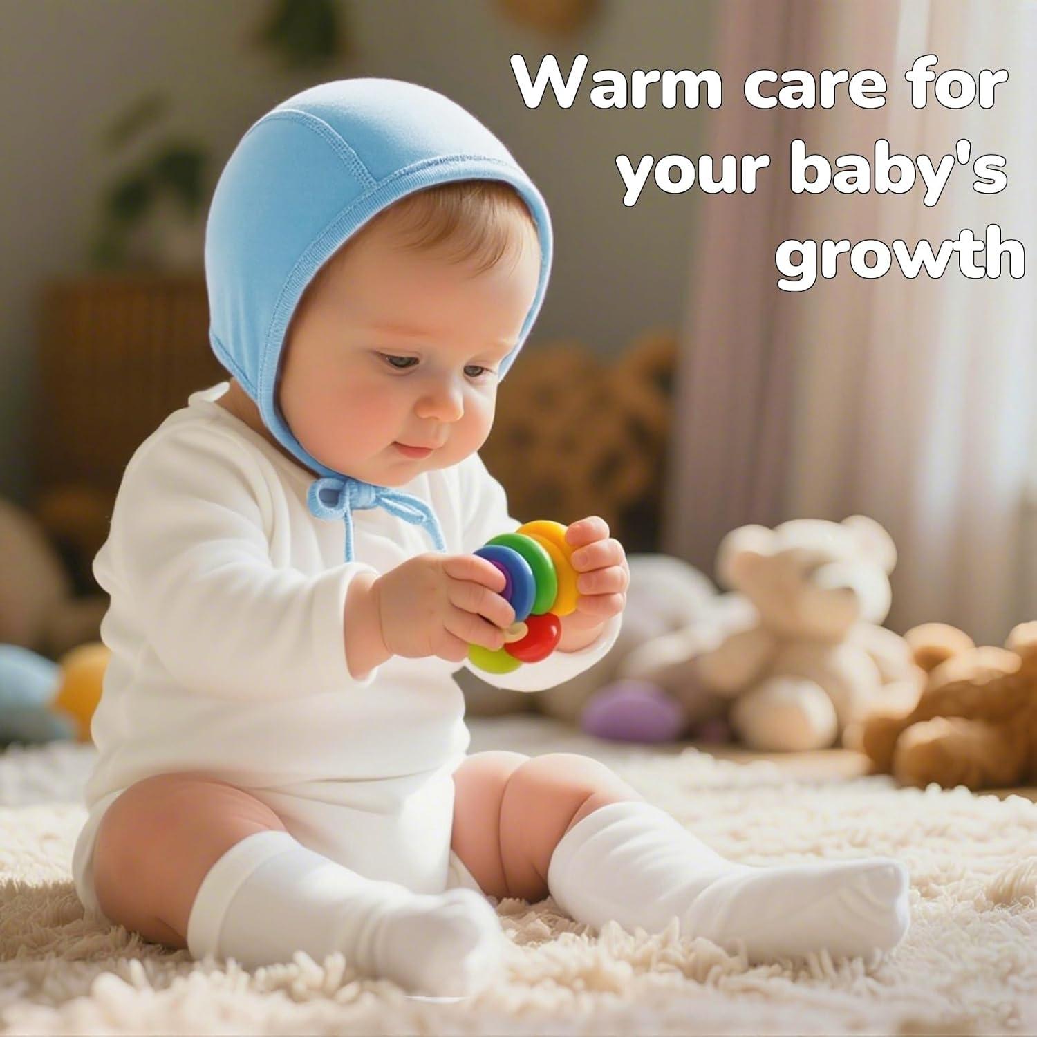 Gorro de Hospital para Bebés JANGANNSA Algodón 0-6 Meses