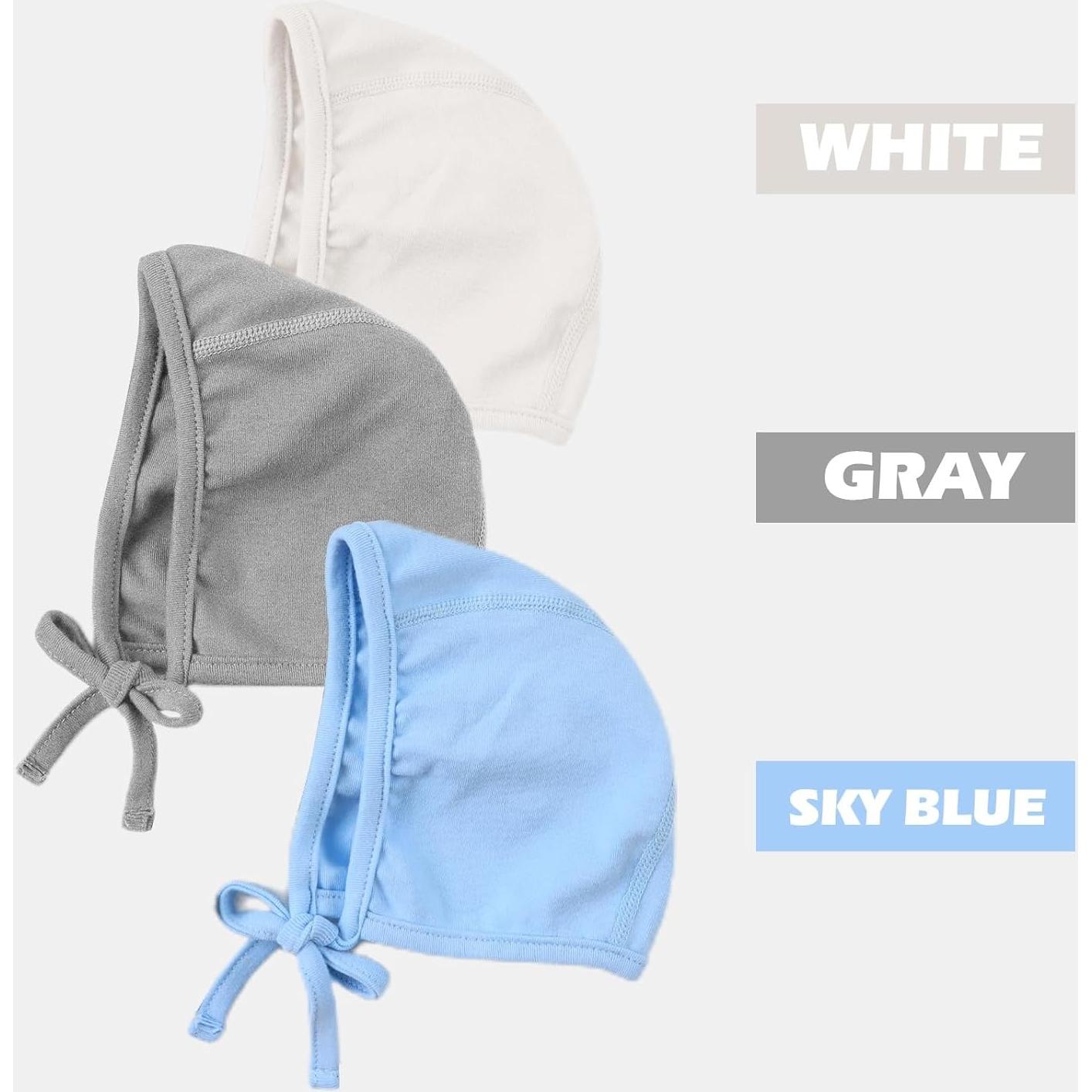 Gorro de Hospital para Bebés JANGANNSA Algodón 0-6 Meses