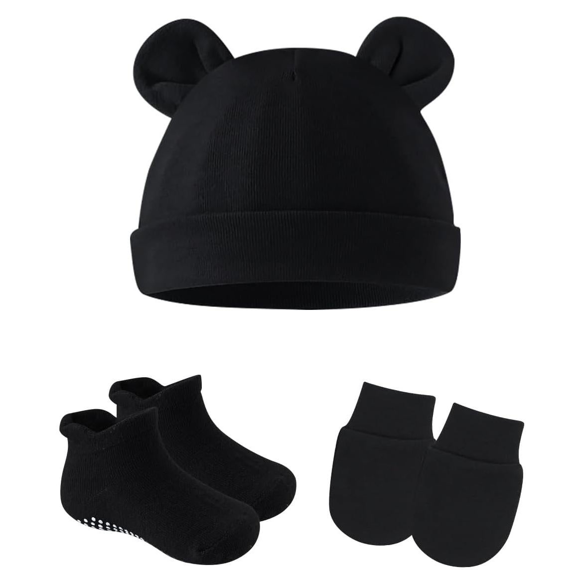 Conjunto de gorro, mitones y calcetines para bebés Zurlefy