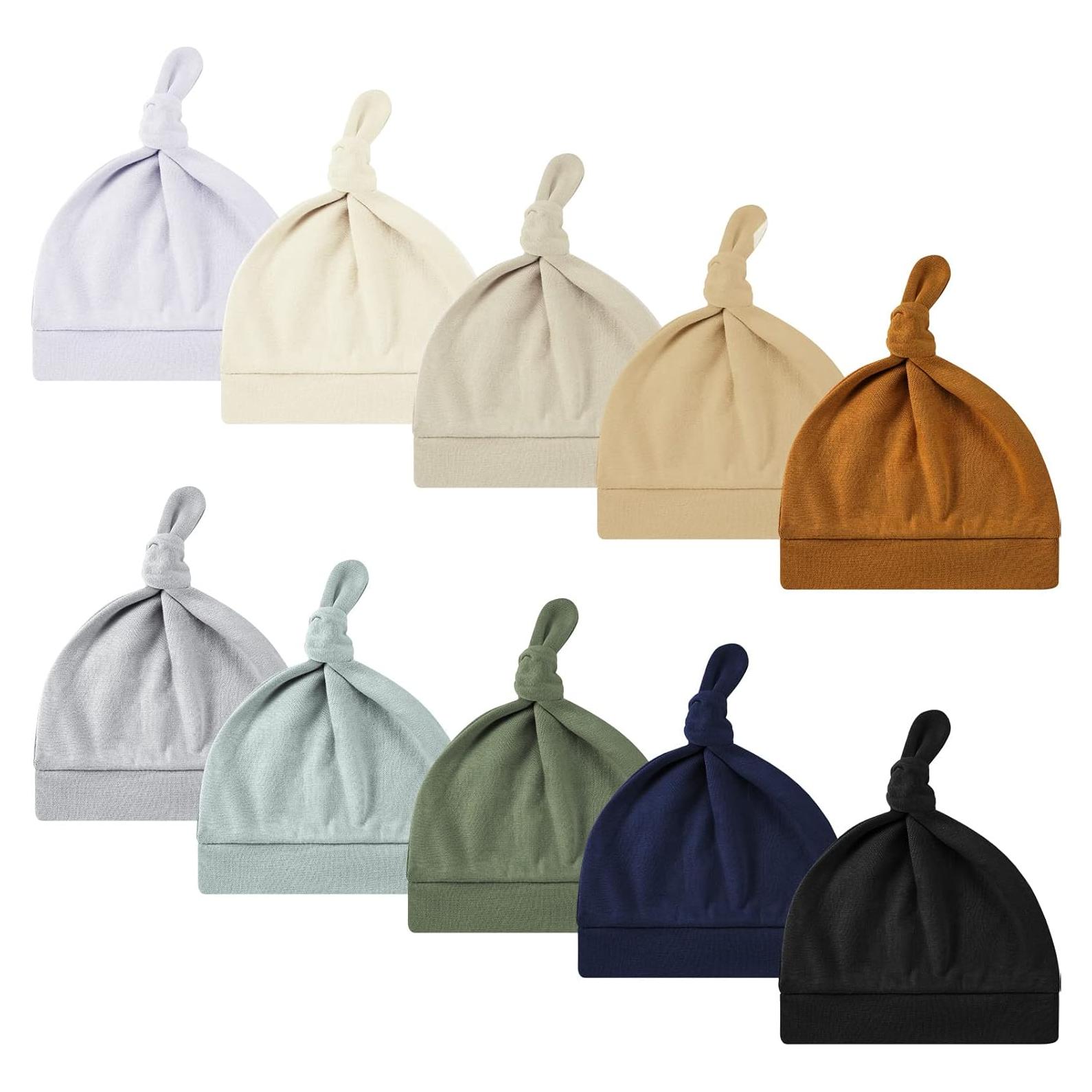 Conjunto de 10 Gorras para Bebés Janmercy - 0-6 Meses