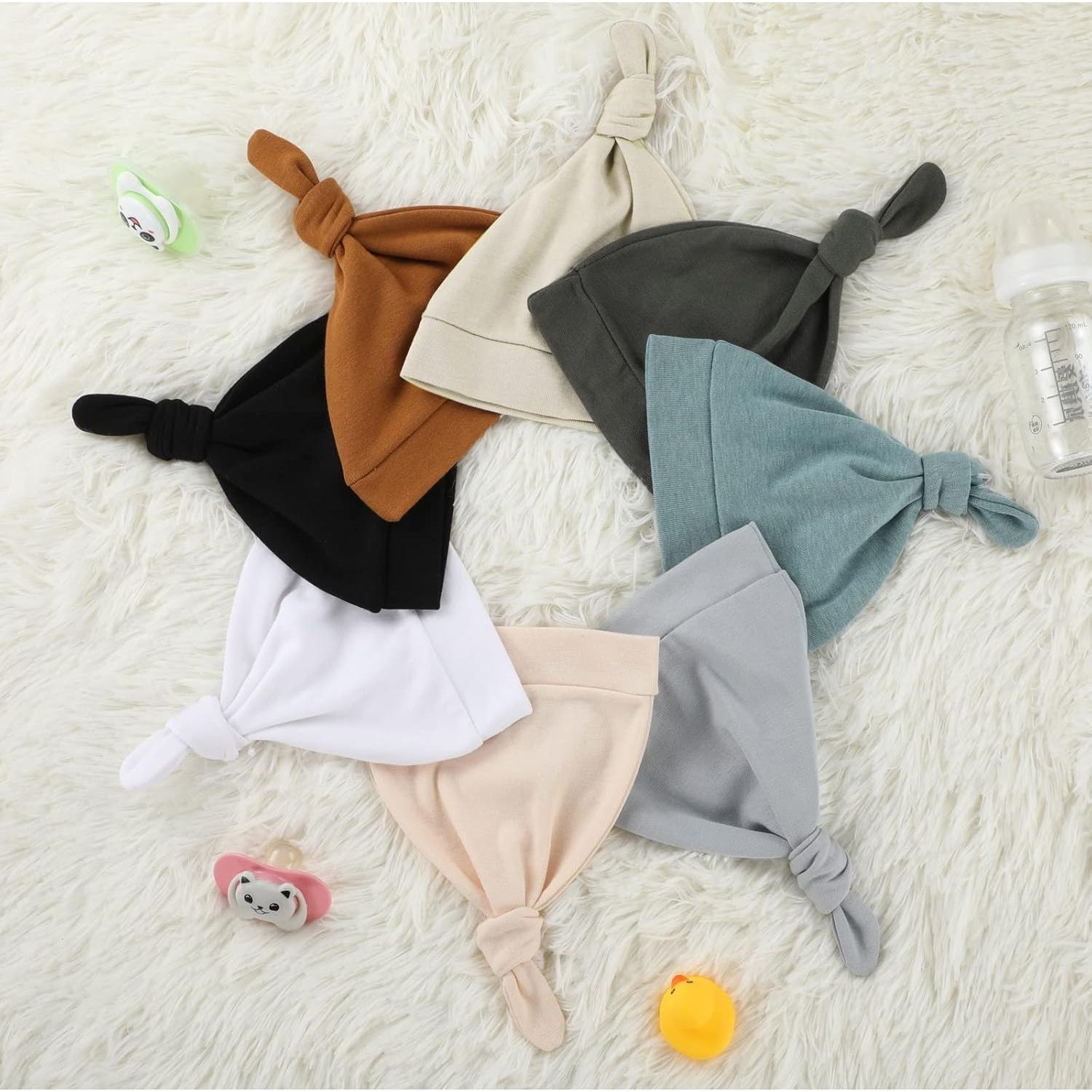 Conjunto de 10 Gorras para Bebés Janmercy - 0-6 Meses