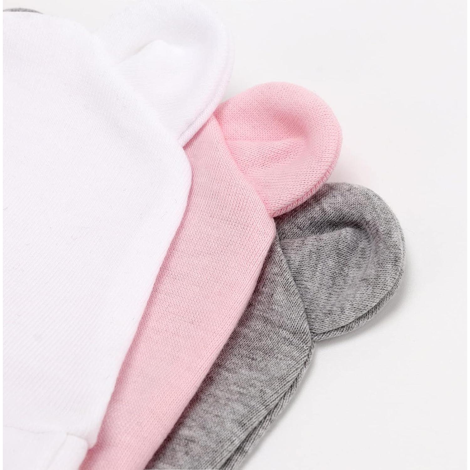 Conjunto Gorro y Manoplas Bebé AQOKKA 0-3 meses Orejas de Oso