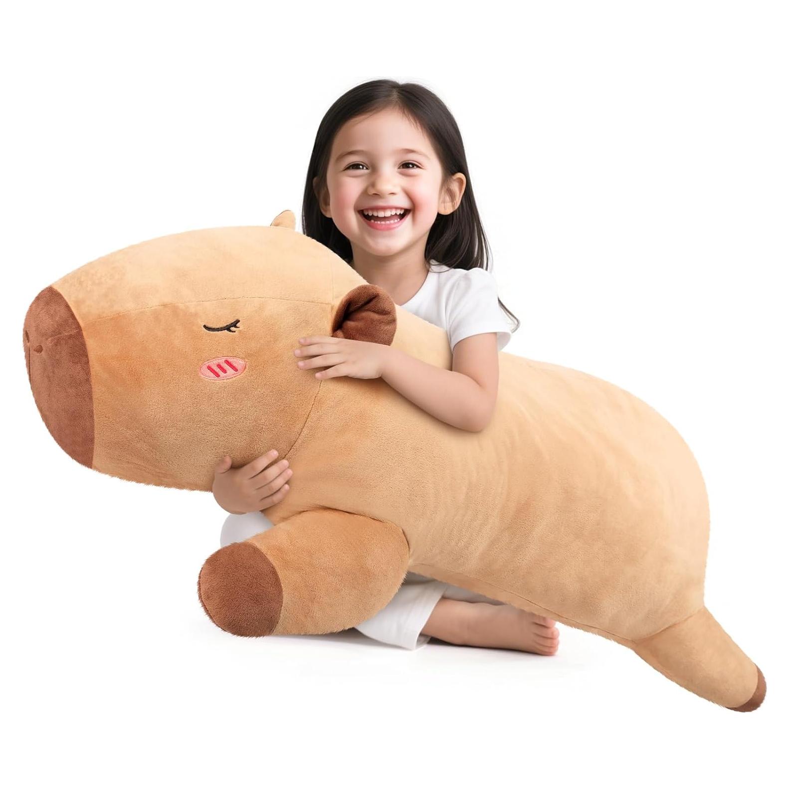 Capybara de Peluche Gigante SuzziPals 109 cm Suave y Realista