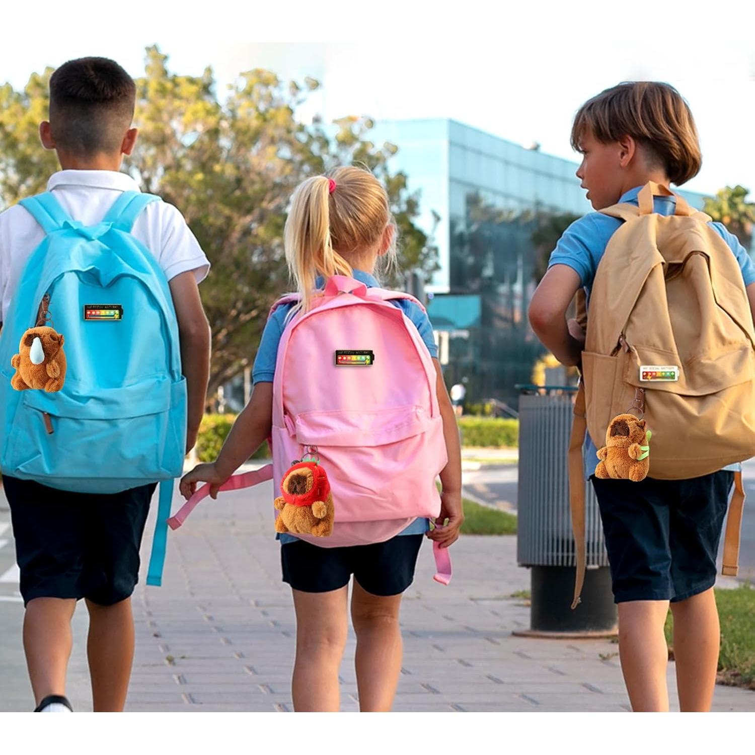 Llavero de Peluche Capibara 3 Piezas Tortuga/Fresa/Moco