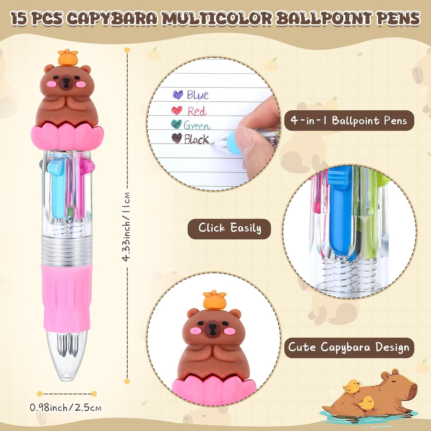 Set de Papelería Capibara ShinyRelief 15 Piezas Multicolor