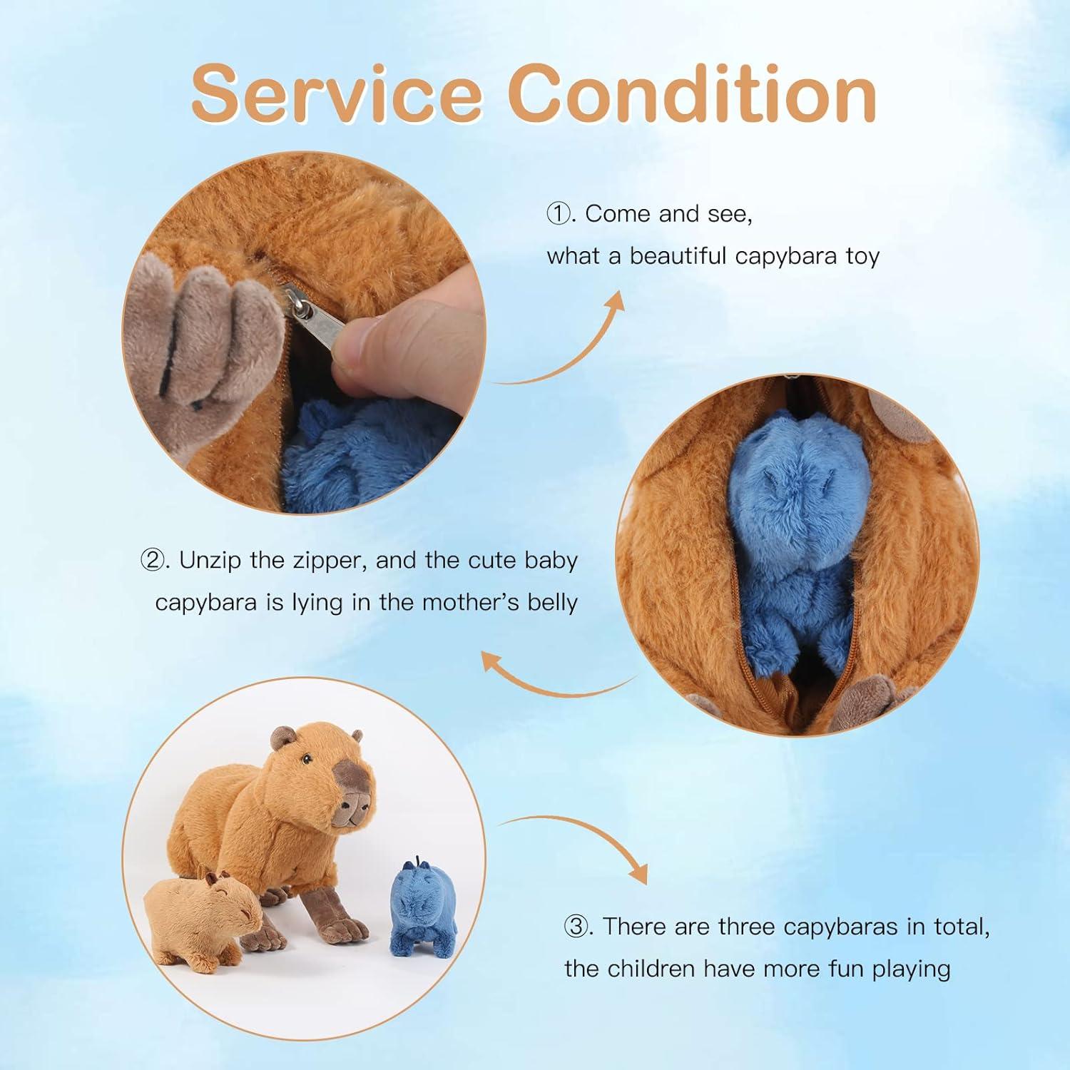 Juguete de Peluche Cuy FRANKIEZHOU Madre e Hijos 30 cm