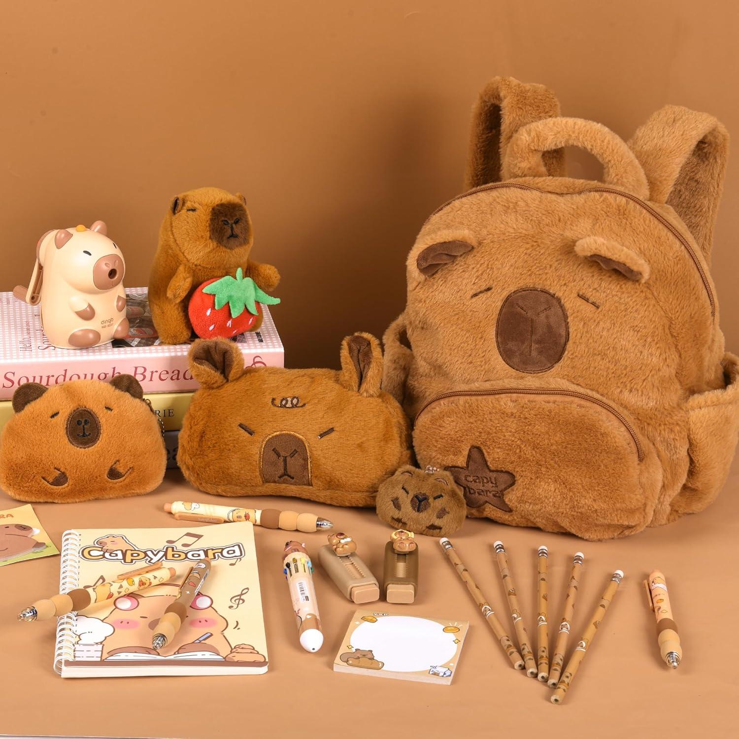 Set de Papelería Capibara Ulema - 13 Piezas Coloridas