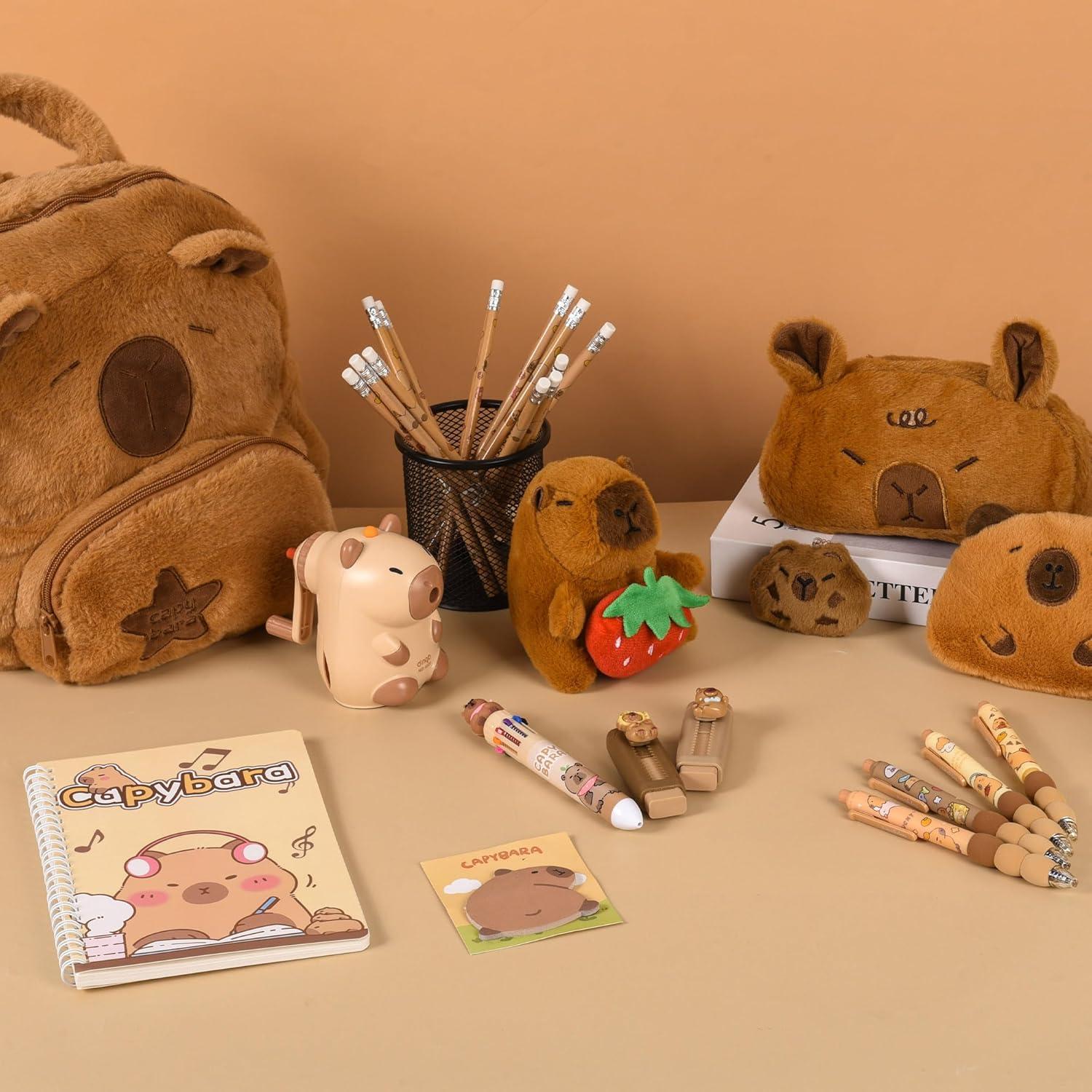 Set de Papelería Capibara Ulema - 13 Piezas Coloridas