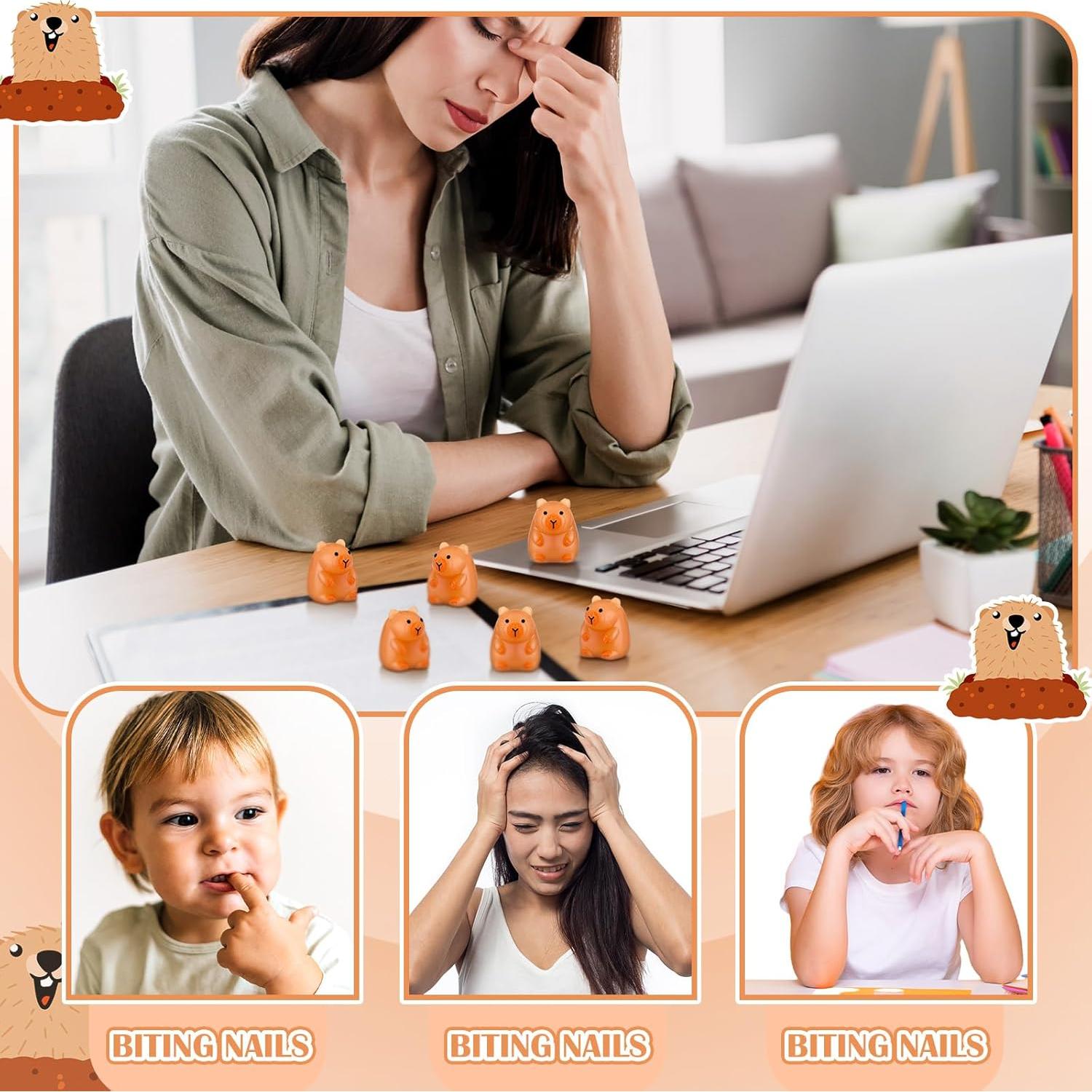 Civaner 60 Juguetes Antiestrés Capibara Mini 2.5 cm