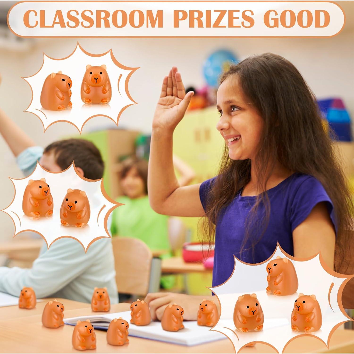 Civaner 60 Juguetes Antiestrés Capibara Mini 2.5 cm