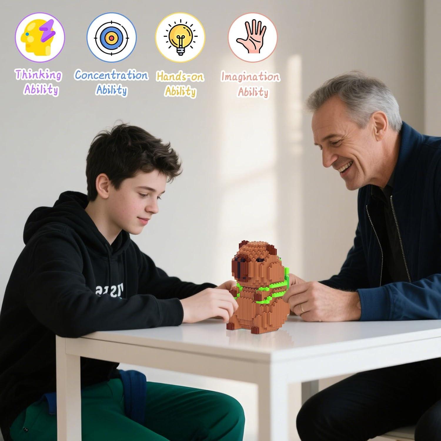 Bloques de Construcción Mini Capibara 1606 Piezas Toynificent