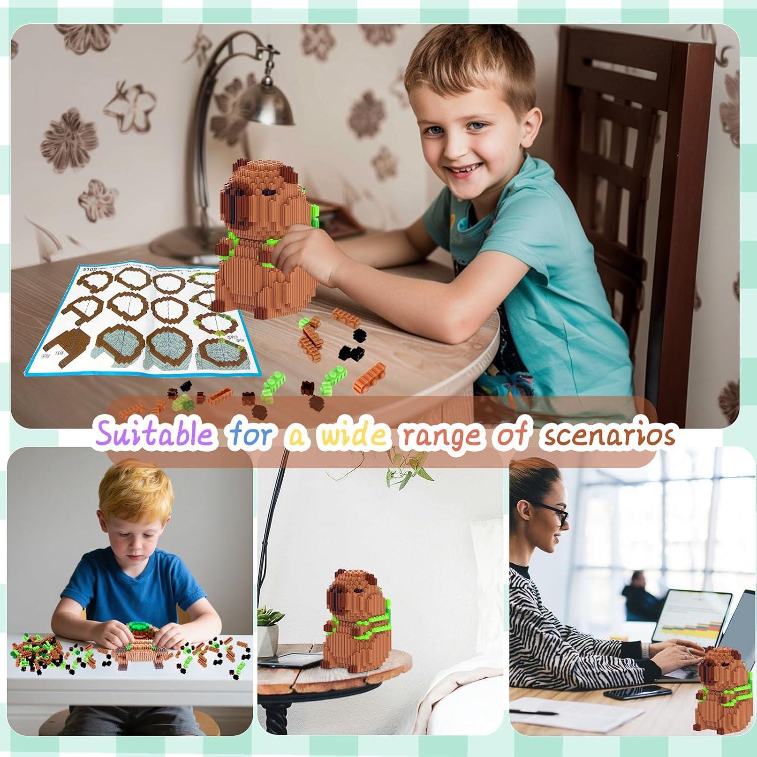 Bloques de Construcción Mini Capibara 1606 Piezas Toynificent