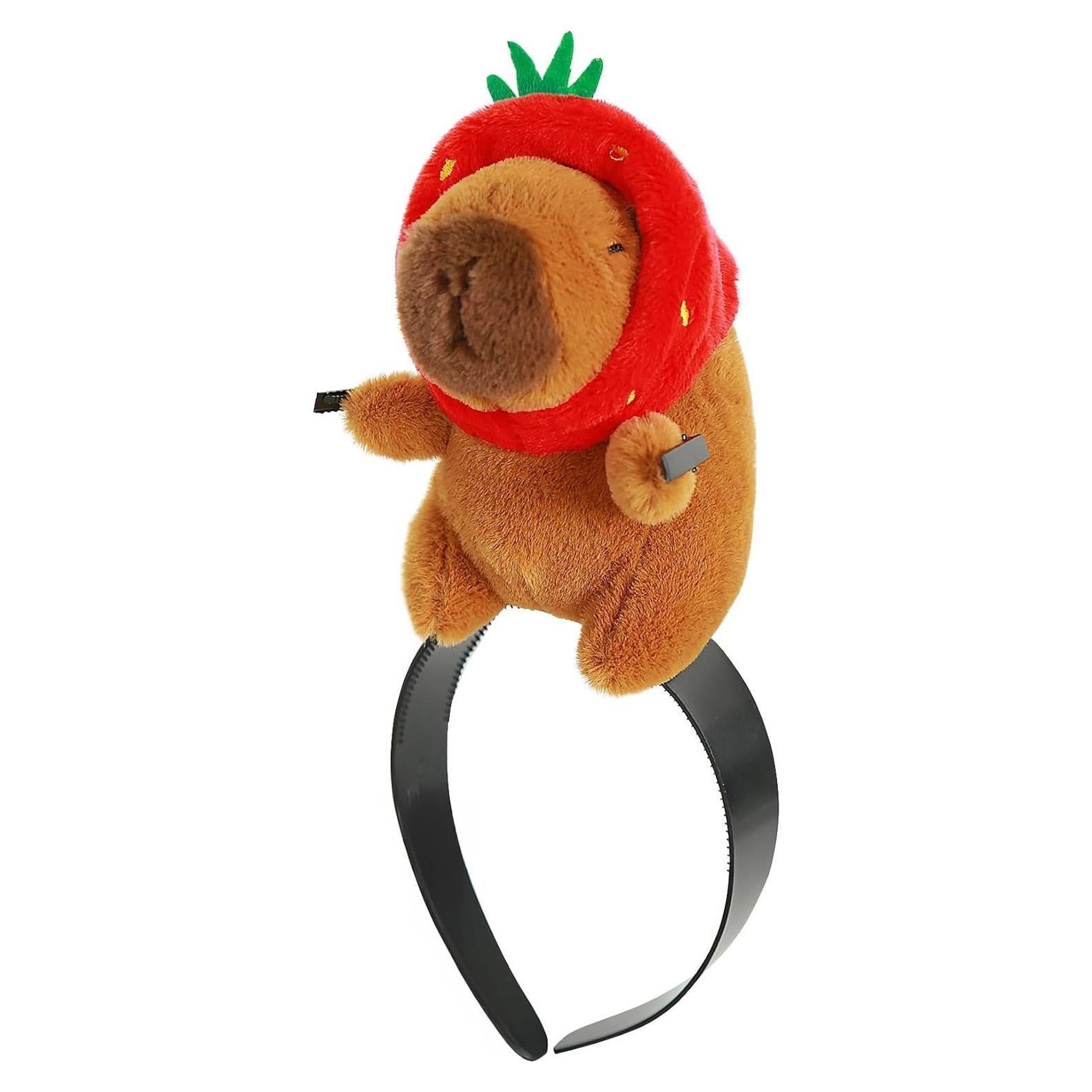 Diadema de Peluche Capibara JEGERMIG Color Fresa