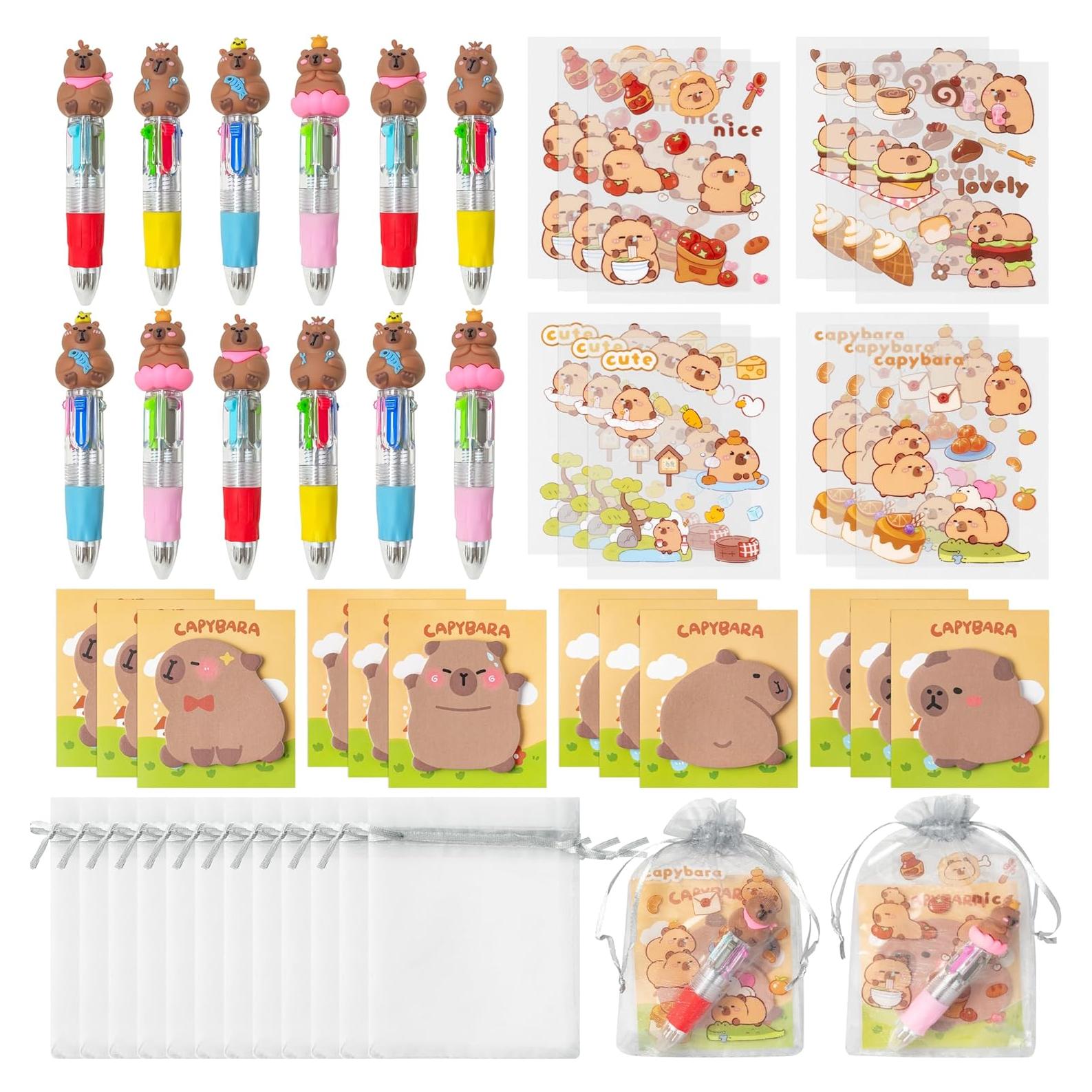 Conjunto de Papelería de Capibara CY2SIDE - 12 Piezas