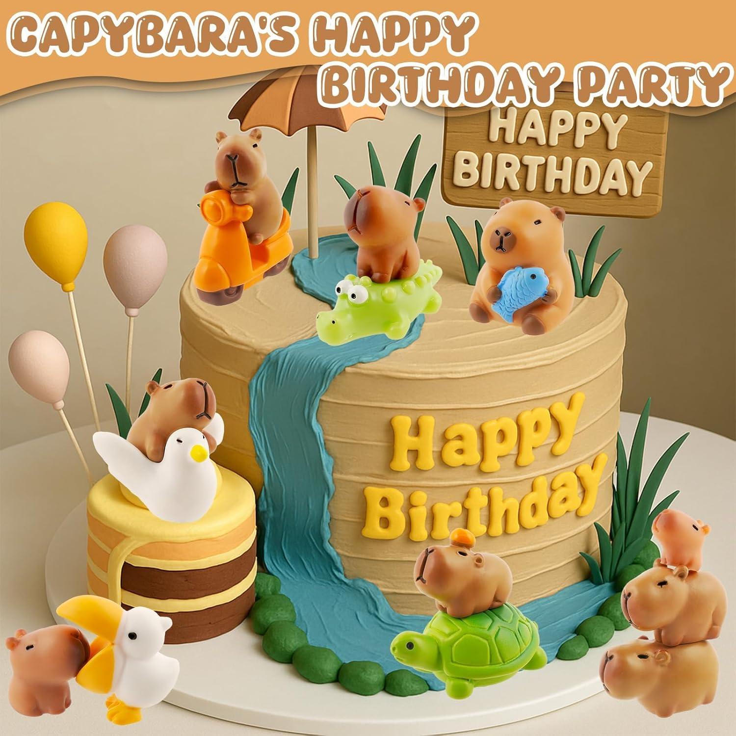 Set de 27 Mini Figuras de Capibara Exasinine para Decoración