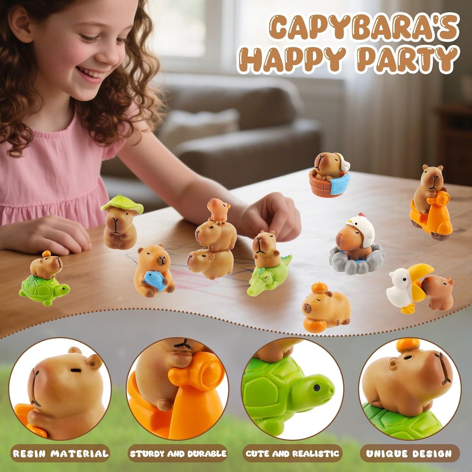 Set de 27 Mini Figuras de Capibara Exasinine para Decoración