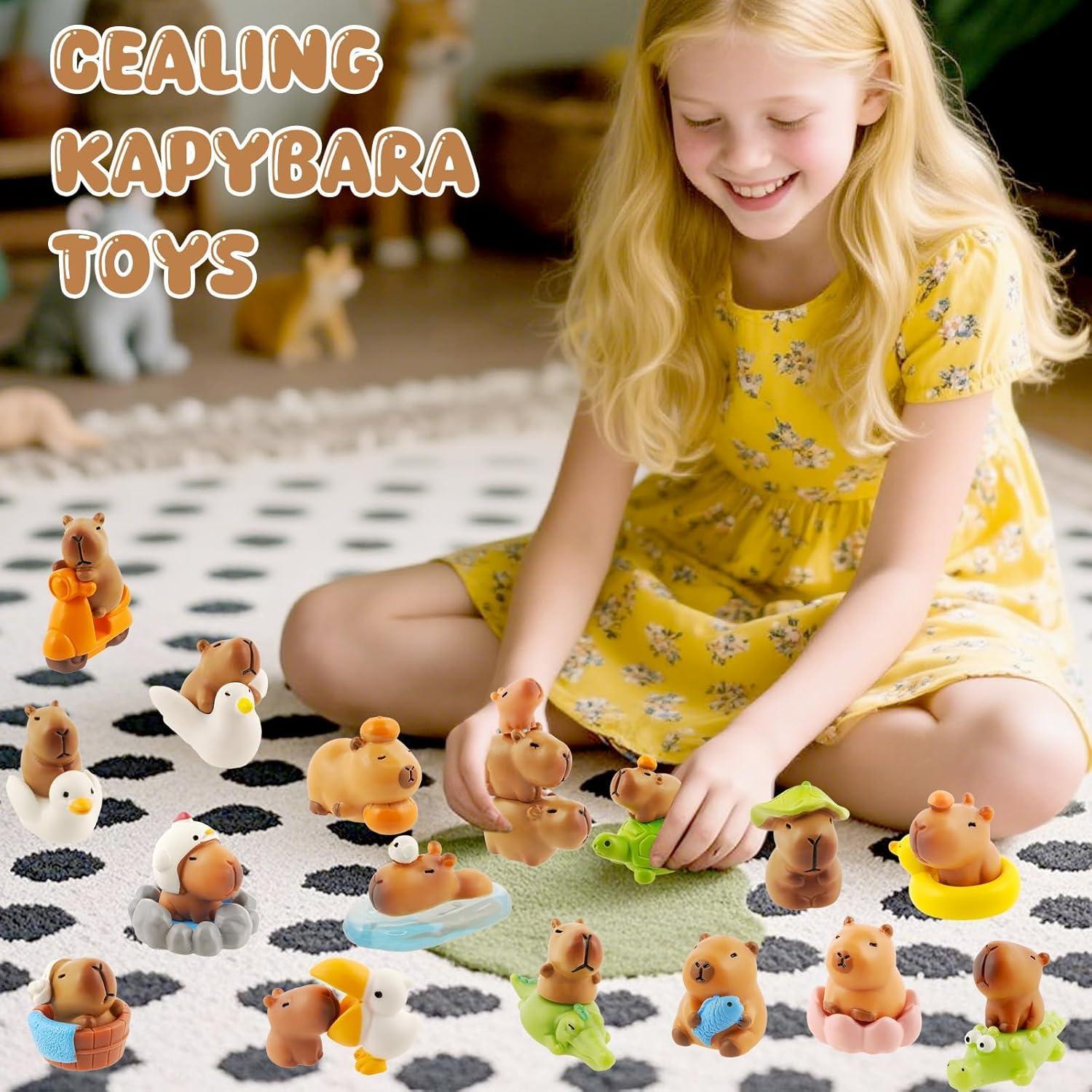 Set de 27 Mini Figuras de Capibara Exasinine para Decoración