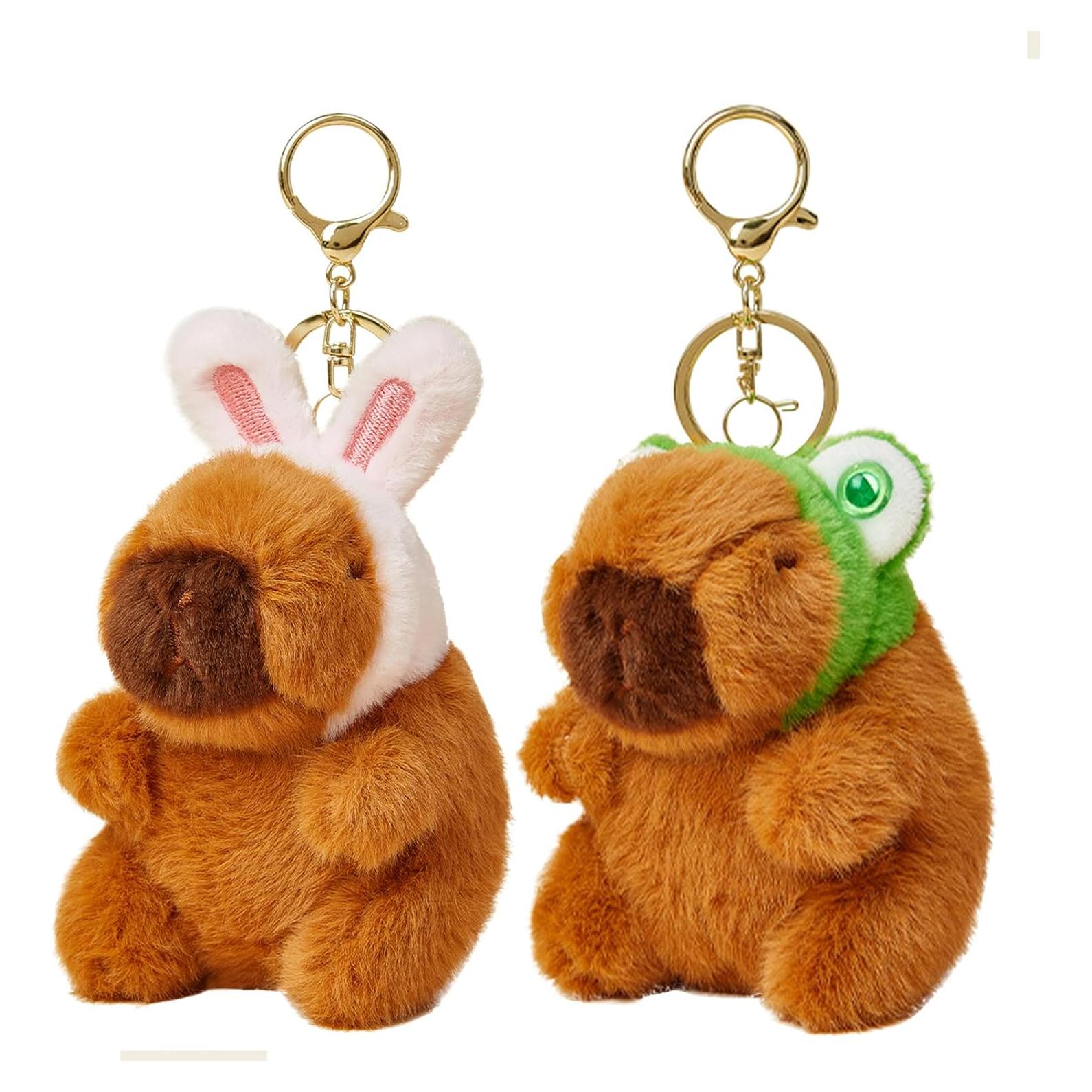 Llavero de Peluche Capibara Dexprosy - 2 Piezas 10.67cm