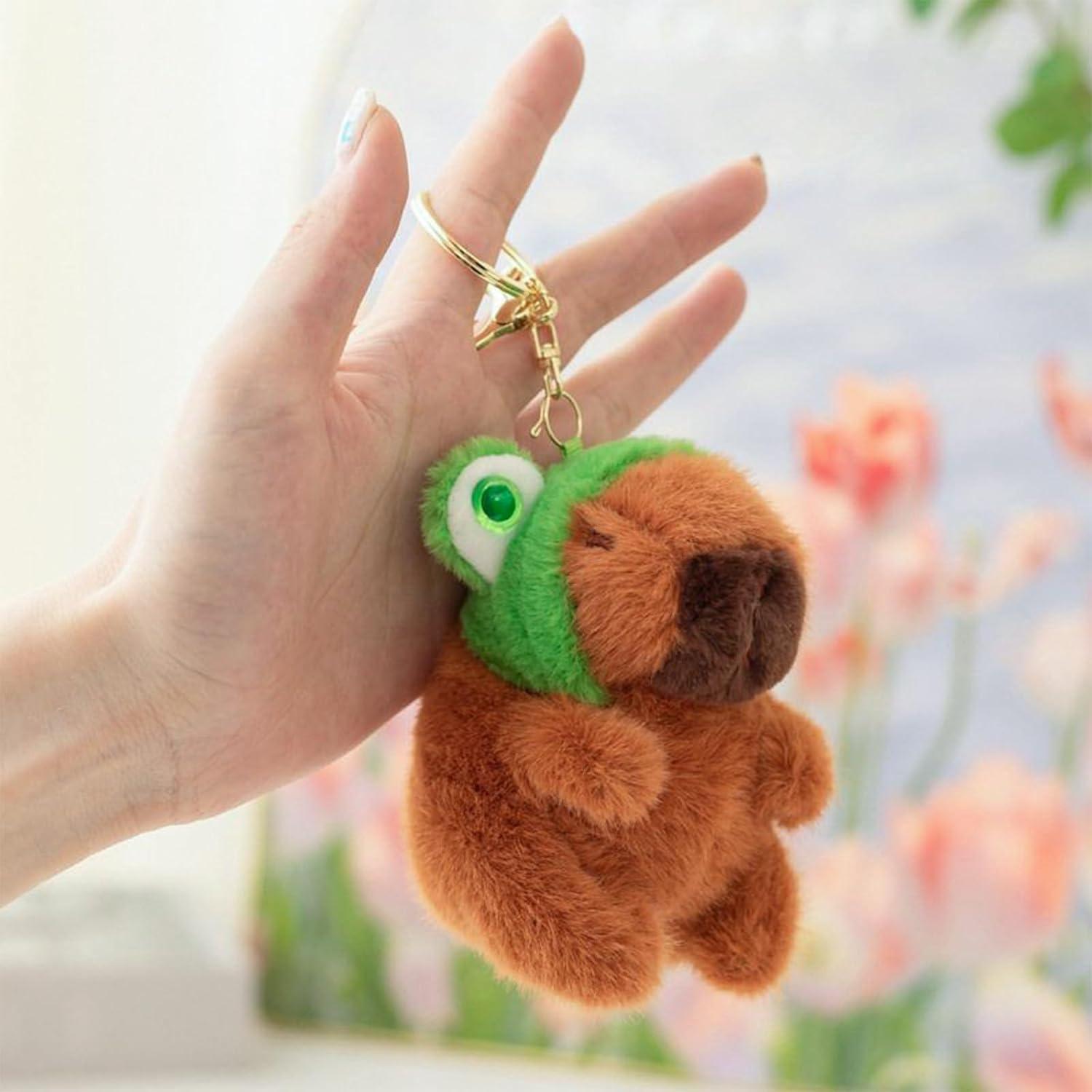 Llavero de Peluche Capibara Dexprosy - 2 Piezas 10.67cm